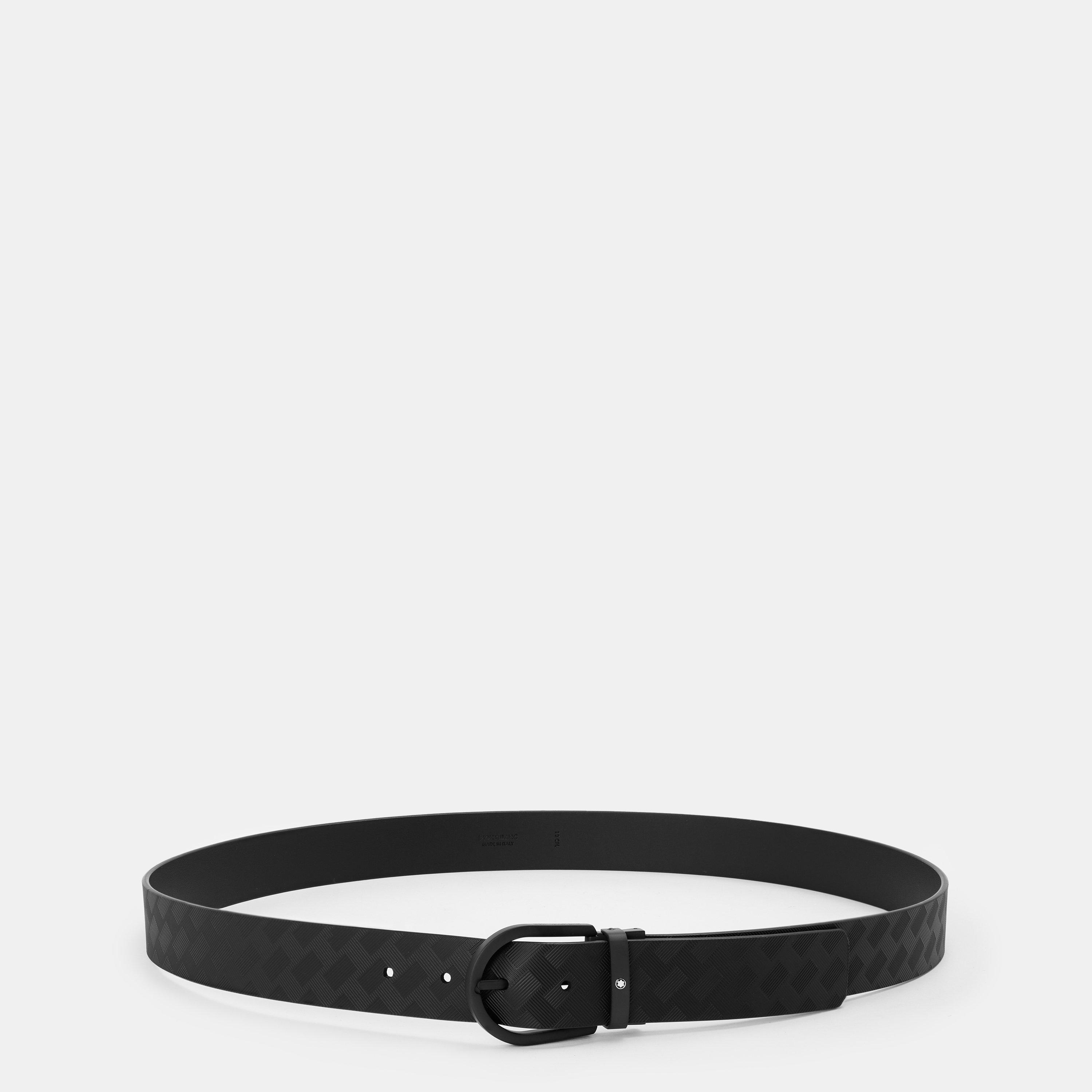 Black - Montblanc - Leather Belt - 1