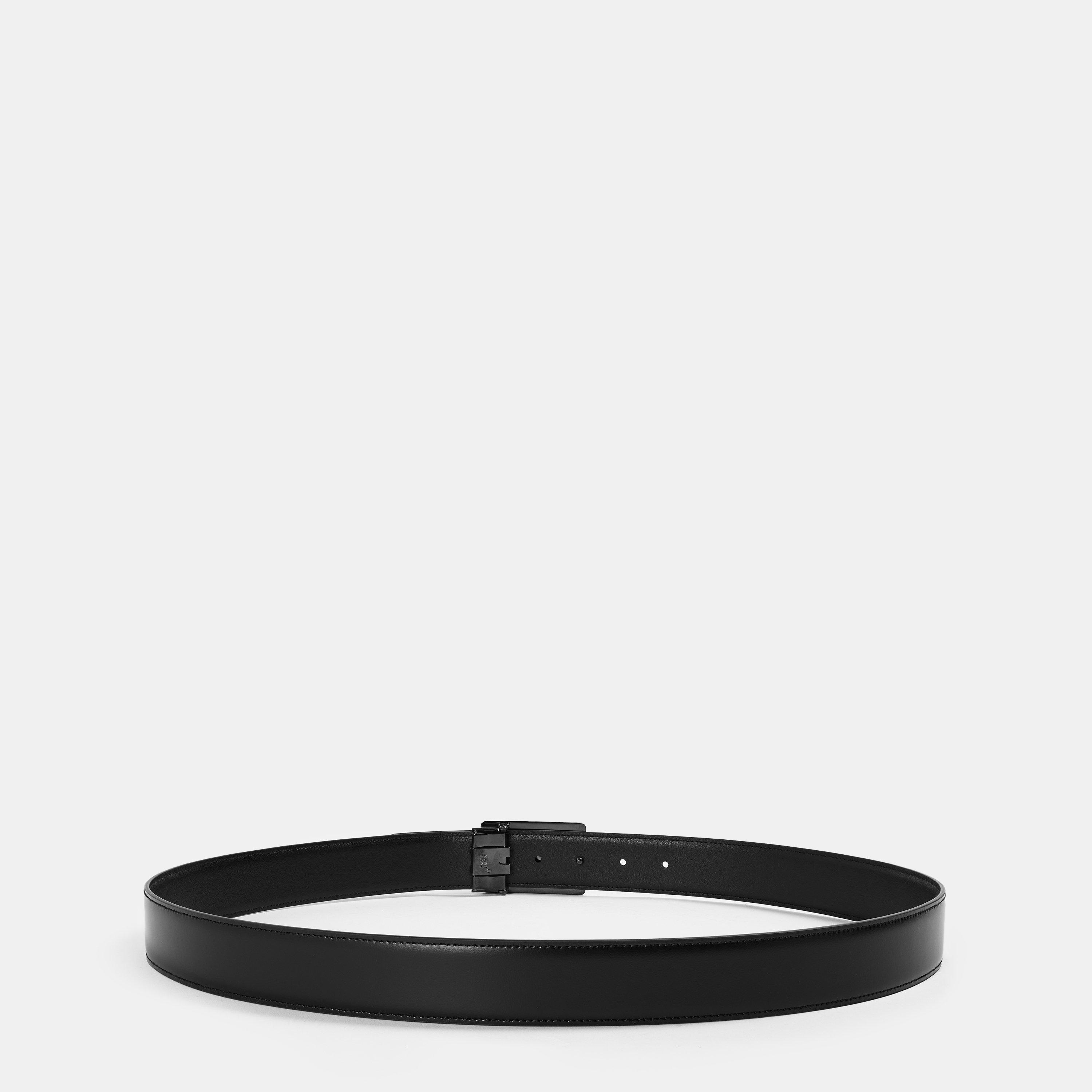 Black - Montblanc - Leather 35 Mm Belt - 2