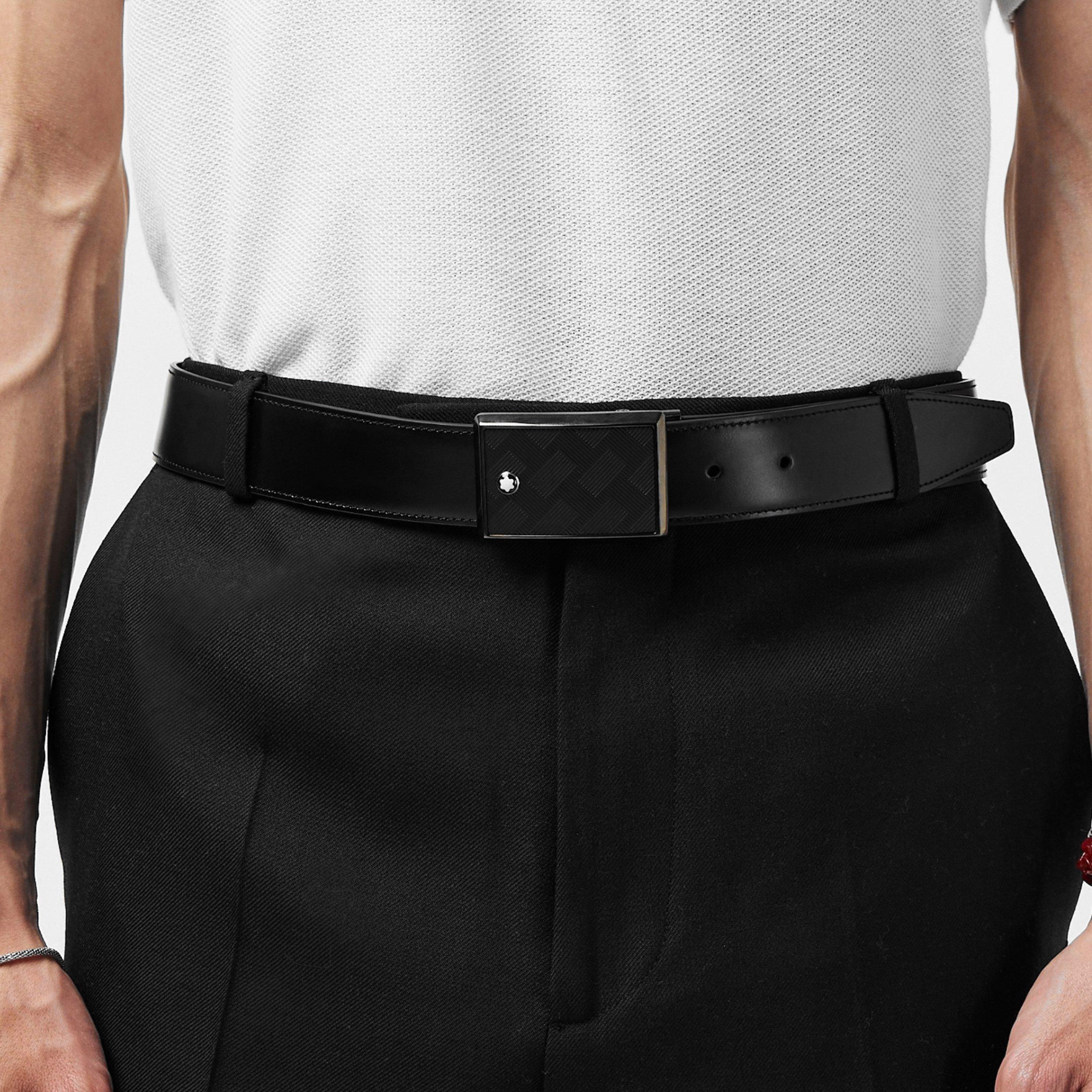 Black - Montblanc - Leather 35 Mm Belt - 3