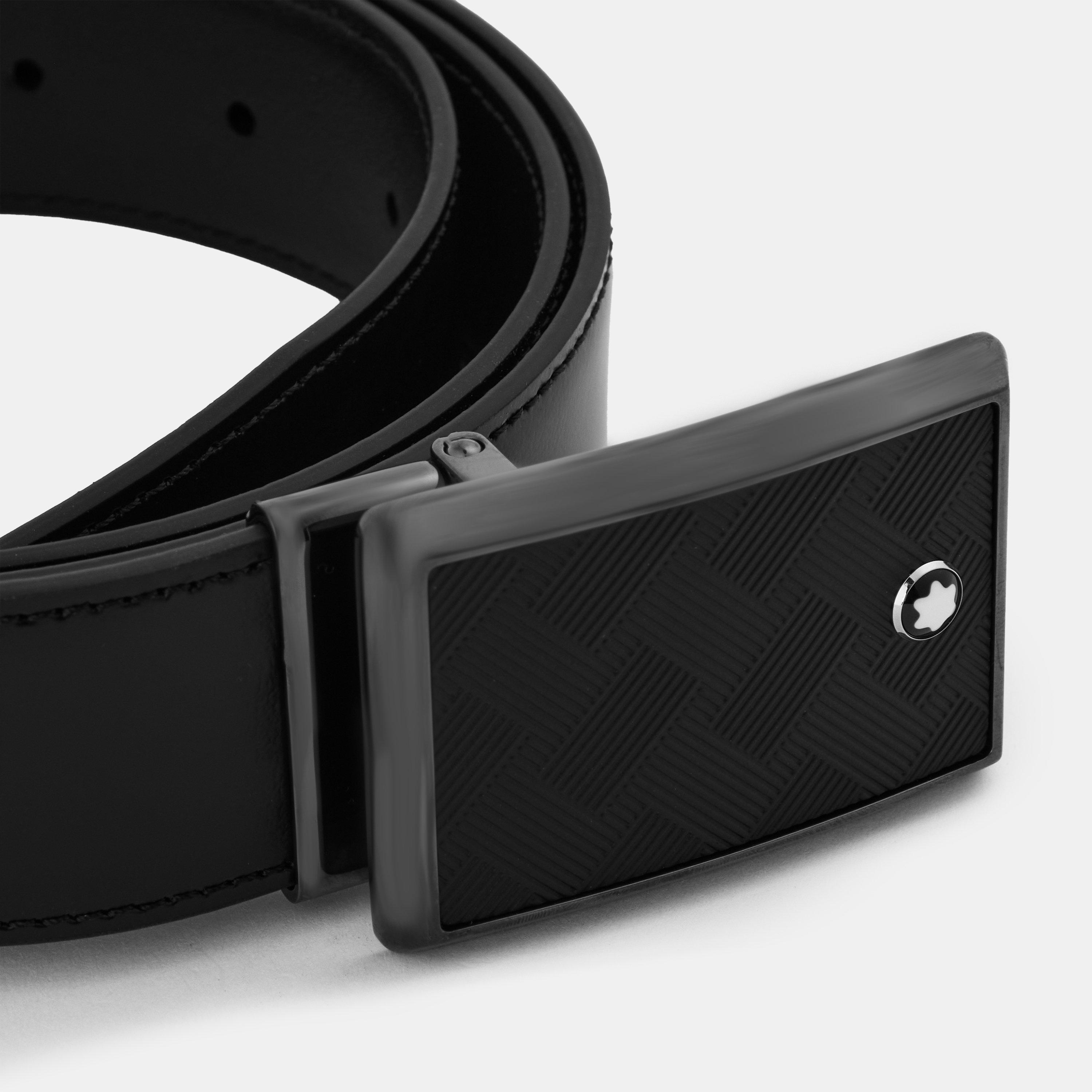 Black - Montblanc - Leather 35 Mm Belt - 4