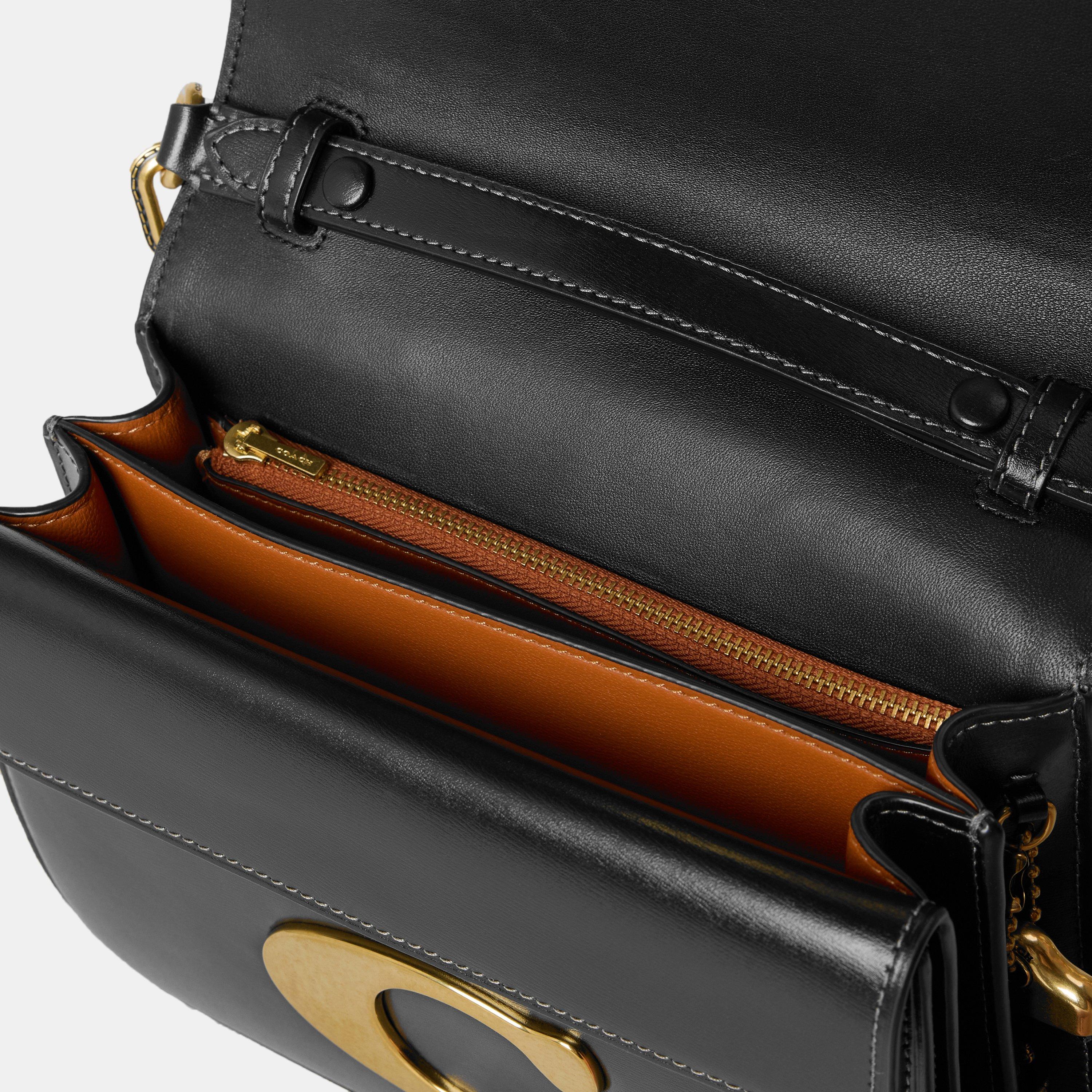 Black - Coach - Women's Calf Shoulder Bag - 4