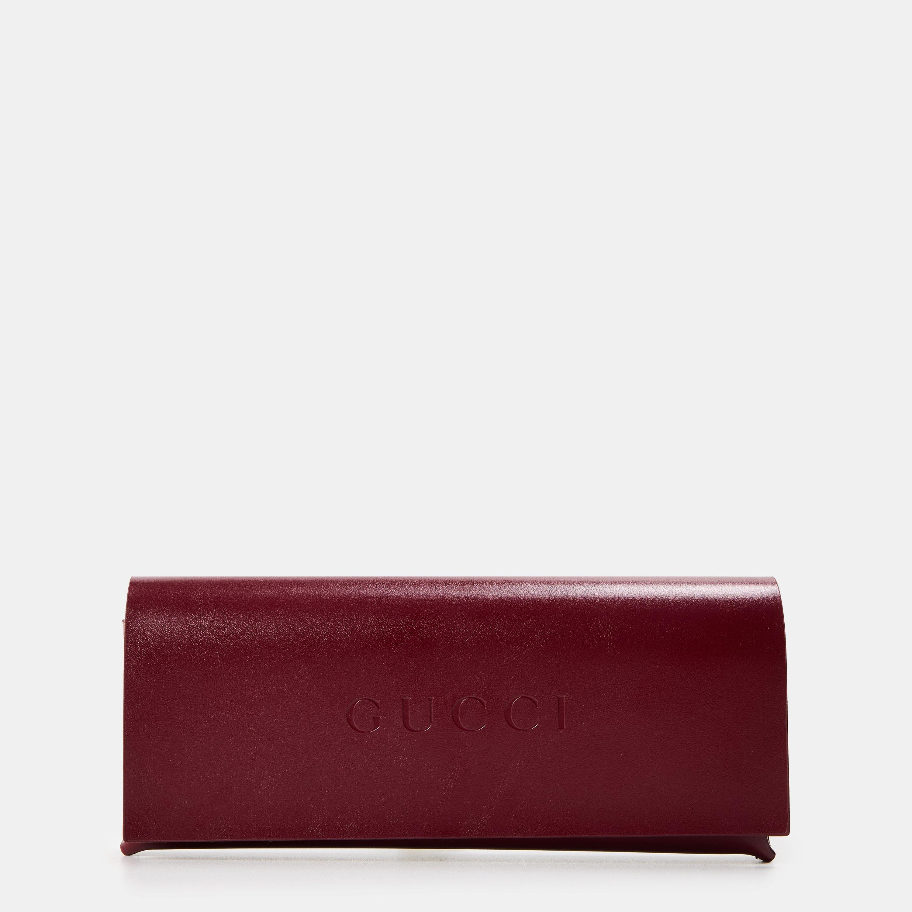 Grey - Gucci - Monogram Round Sunglasses - 4