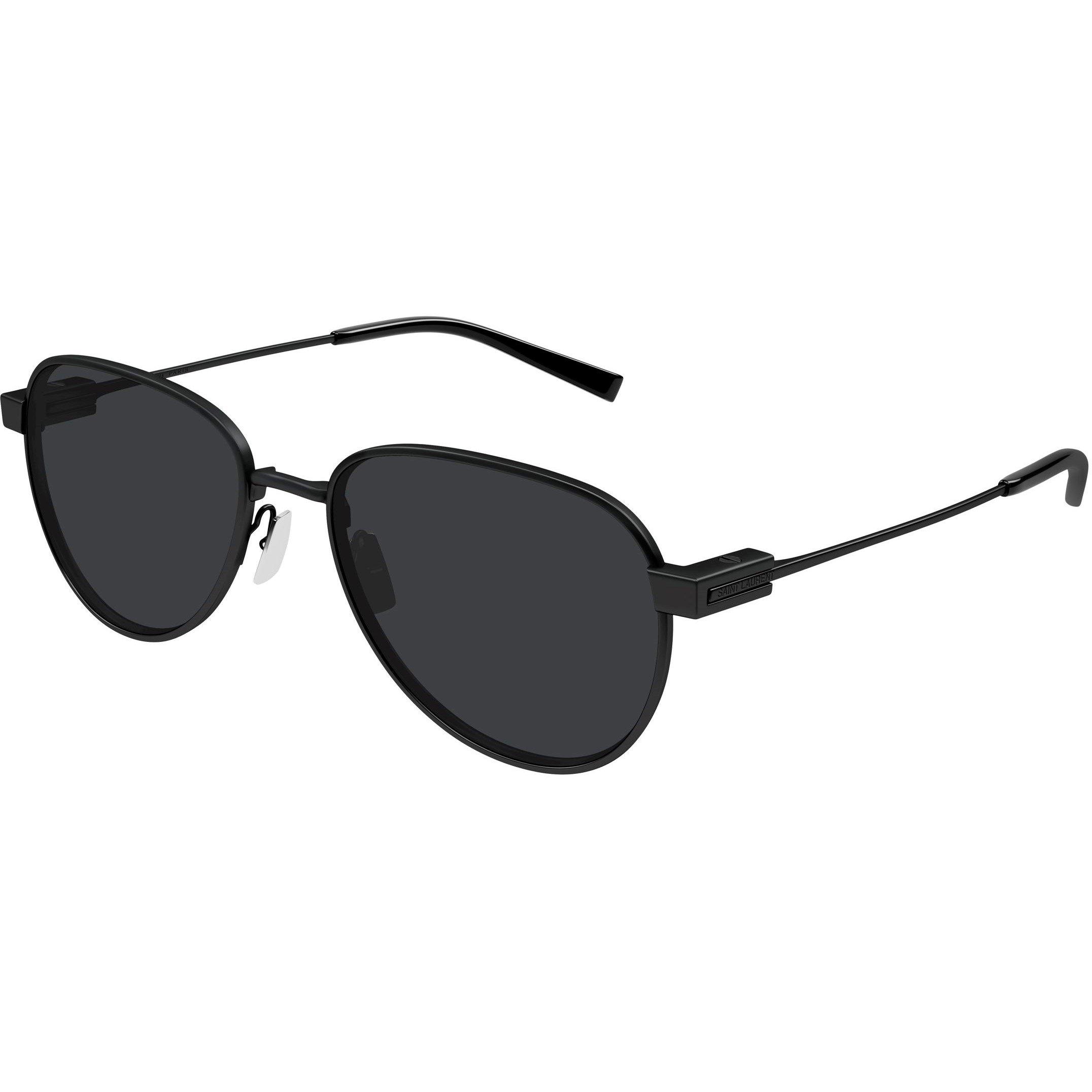 Black - Saint Laurent - Men's Round Sunglasses, Round Design - 1