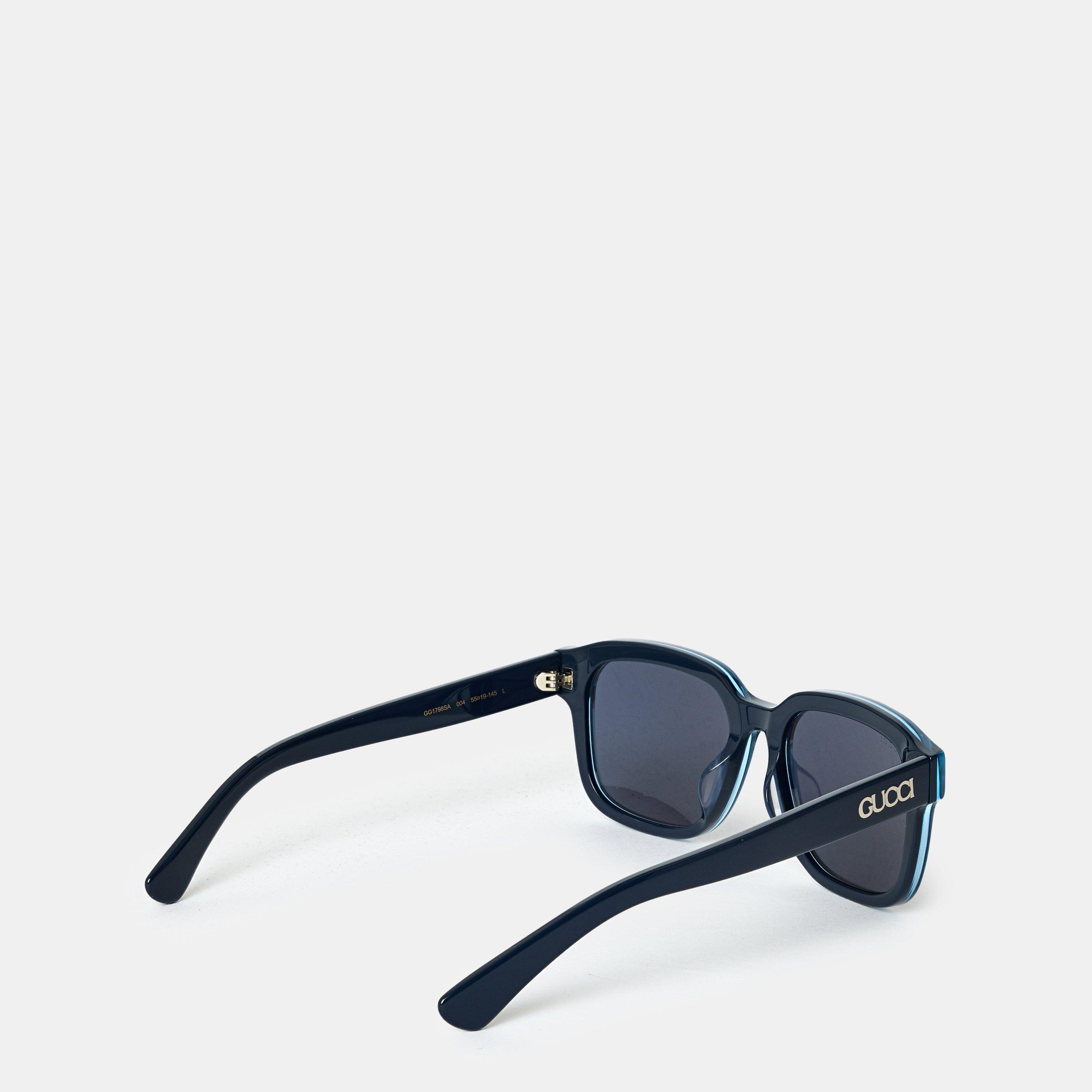 Light Blue - Gucci - Square Frame Sunglasses - 2