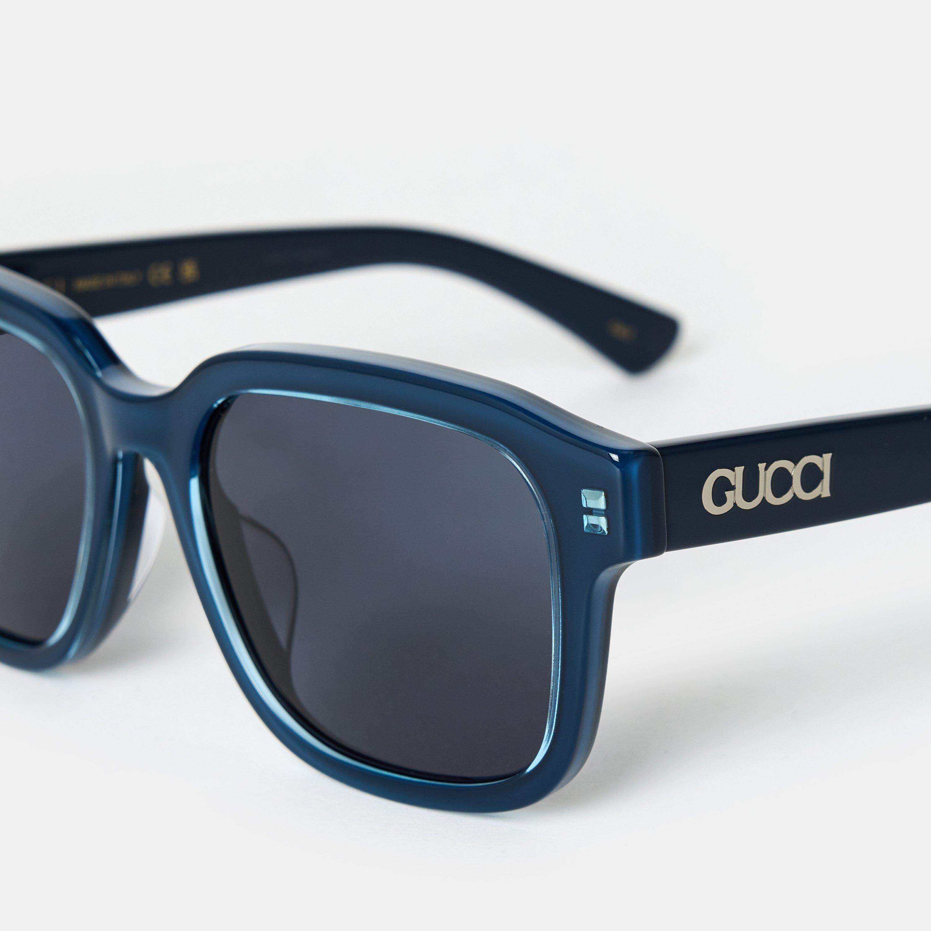 Light Blue - Gucci - Square Frame Sunglasses - 4