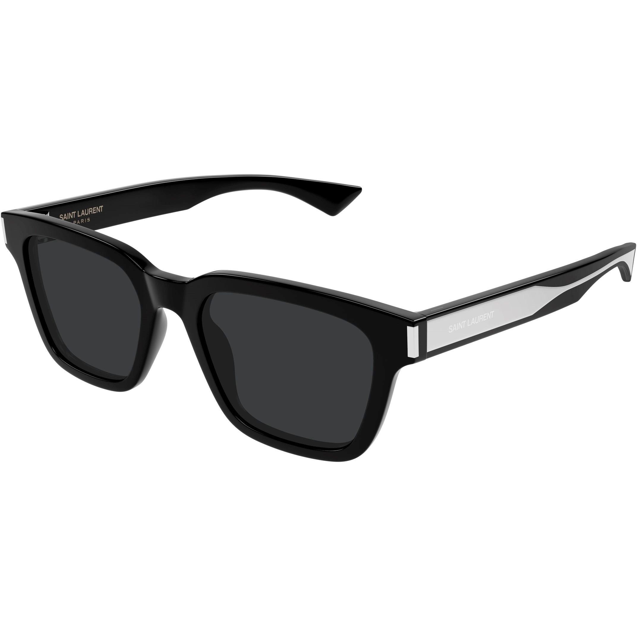 Saint Laurent Rectangle Sunglasses - Black/Crystal