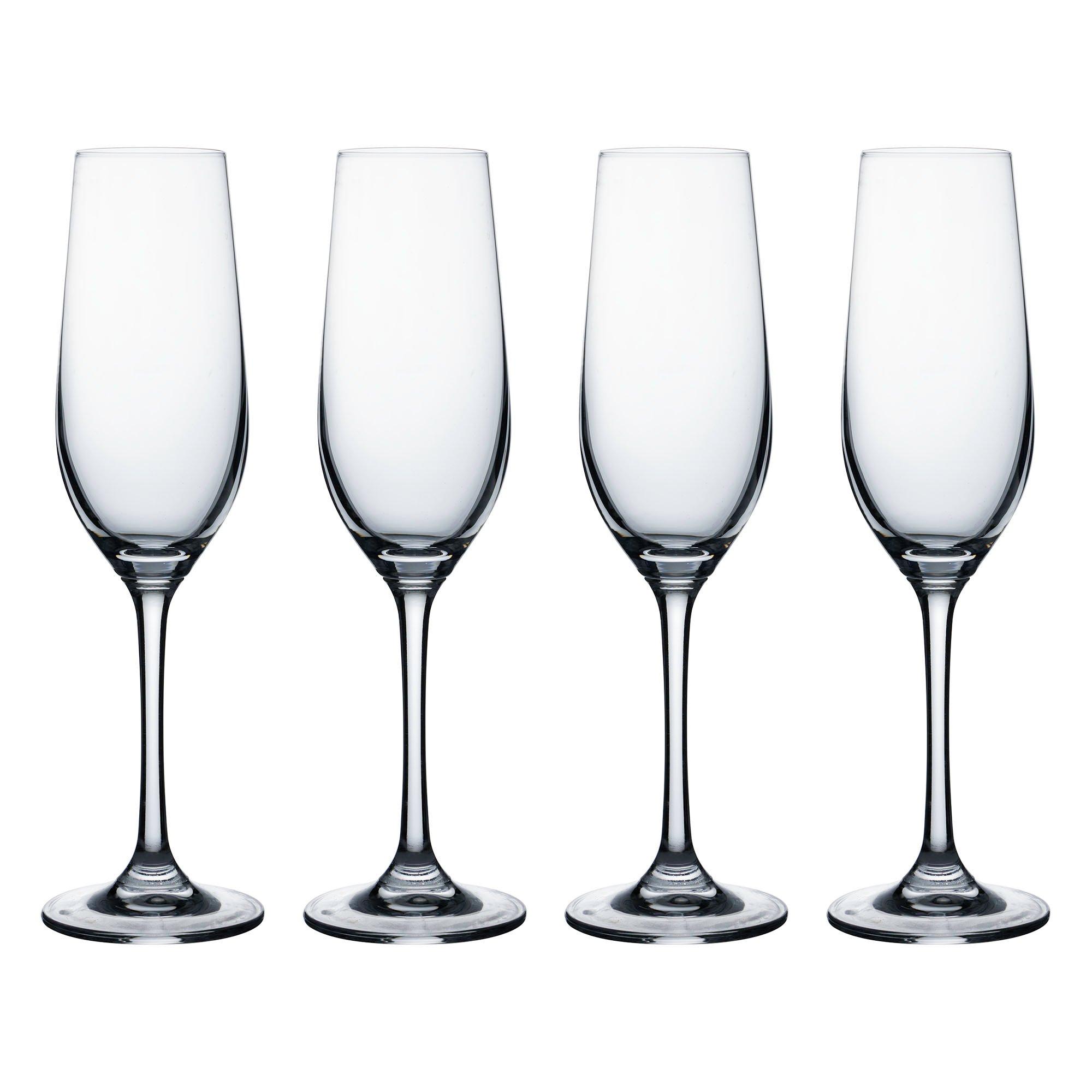 Clear - Ravenhead - Kings Flutes Set of 4 - 1