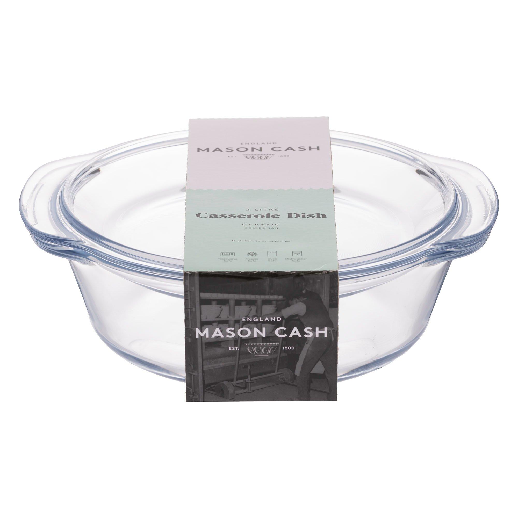 Clear - Mason Cash - Classic 2l Glass Casserole - 1