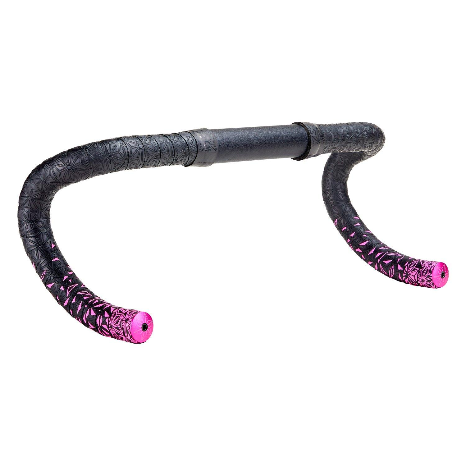 Neon Pink + Ano - Supacaz - Sticky Kush Star Fade Bar Tape - 2