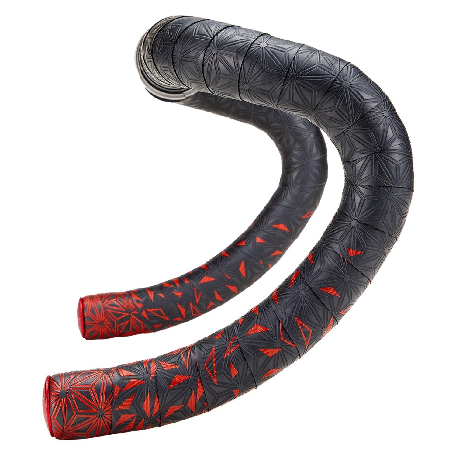 Supacaz  Sticky Kush Star Fade Bar Tape - Red + Ano Red P