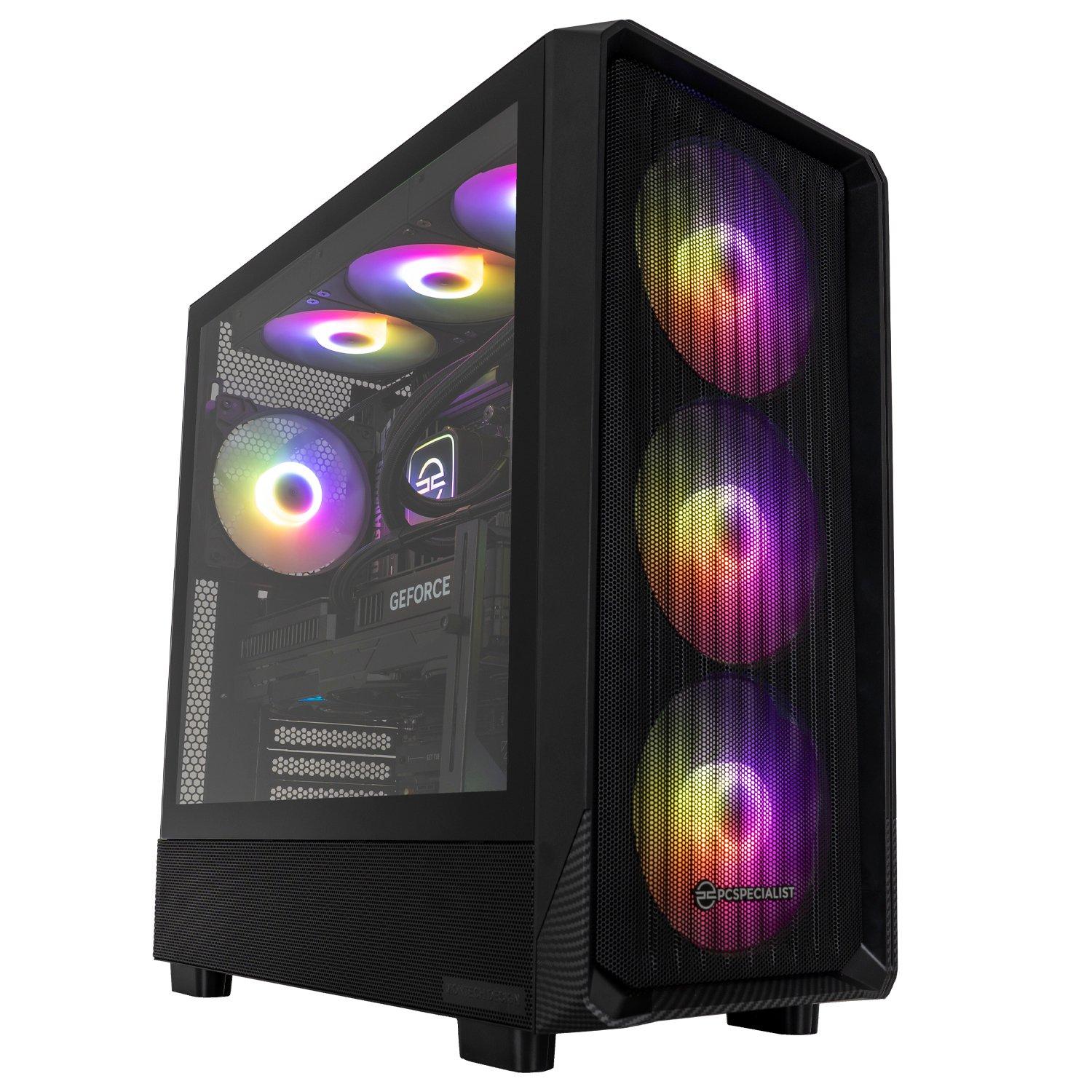 Zwart - PCSpecialist - Wraith 222 Gaming PC - Ryzen 7 9800X3D RTX 5080 16GB 32GB RAM 2TB SSD - 4K Gaming - 1