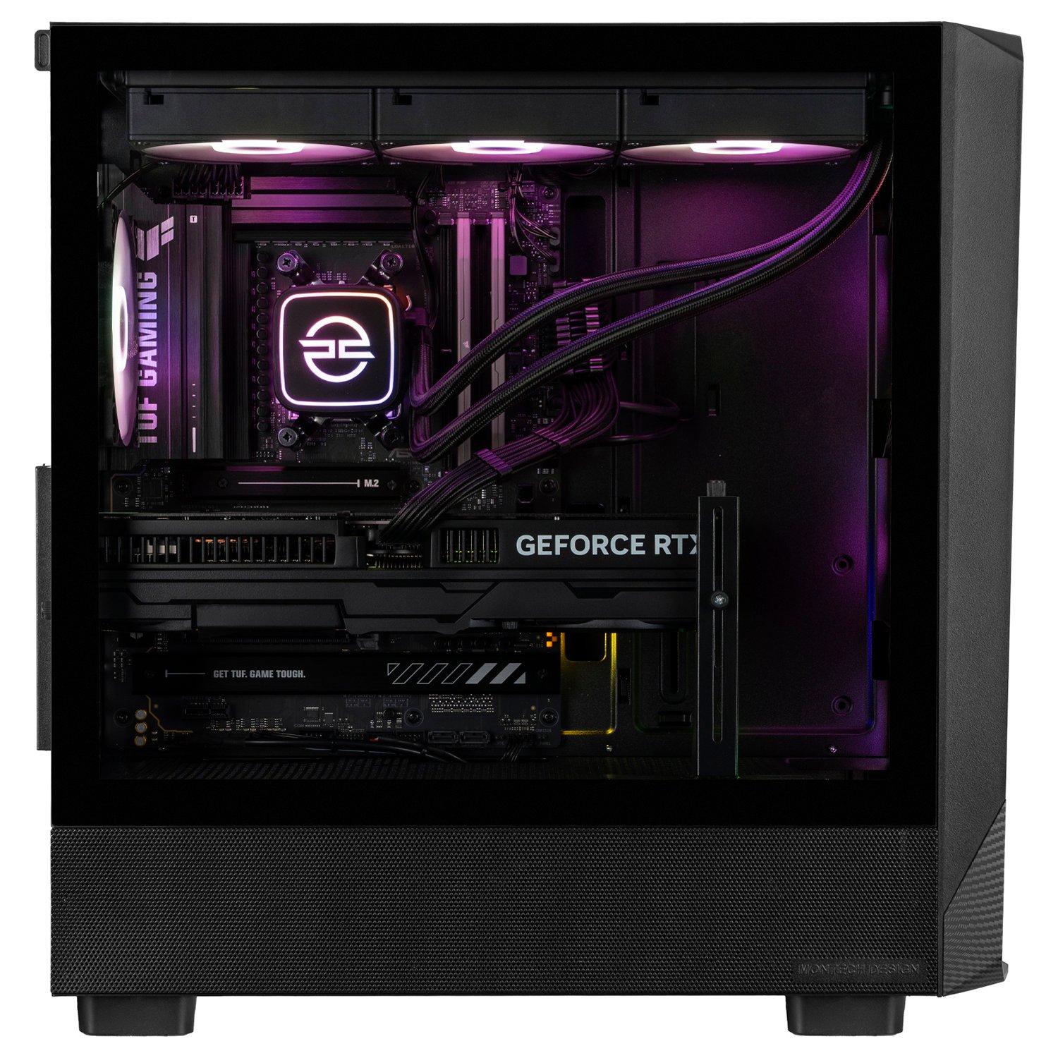 Zwart - PCSpecialist - Wraith 222 Gaming PC - Ryzen 7 9800X3D RTX 5080 16GB 32GB RAM 2TB SSD - 4K Gaming - 2