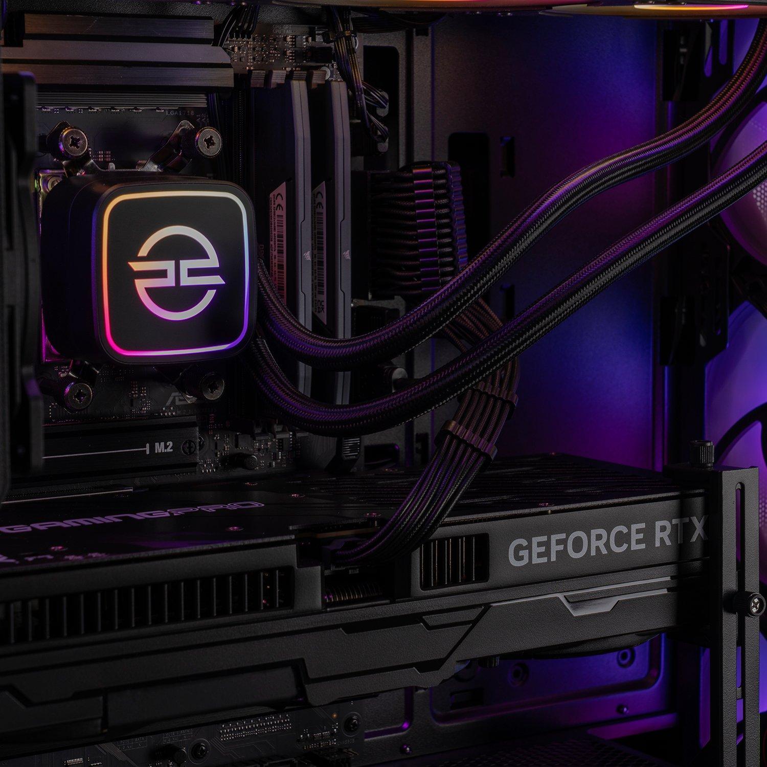 Zwart - PCSpecialist - Wraith 222 Gaming PC - Ryzen 7 9800X3D RTX 5080 16GB 32GB RAM 2TB SSD - 4K Gaming - 4