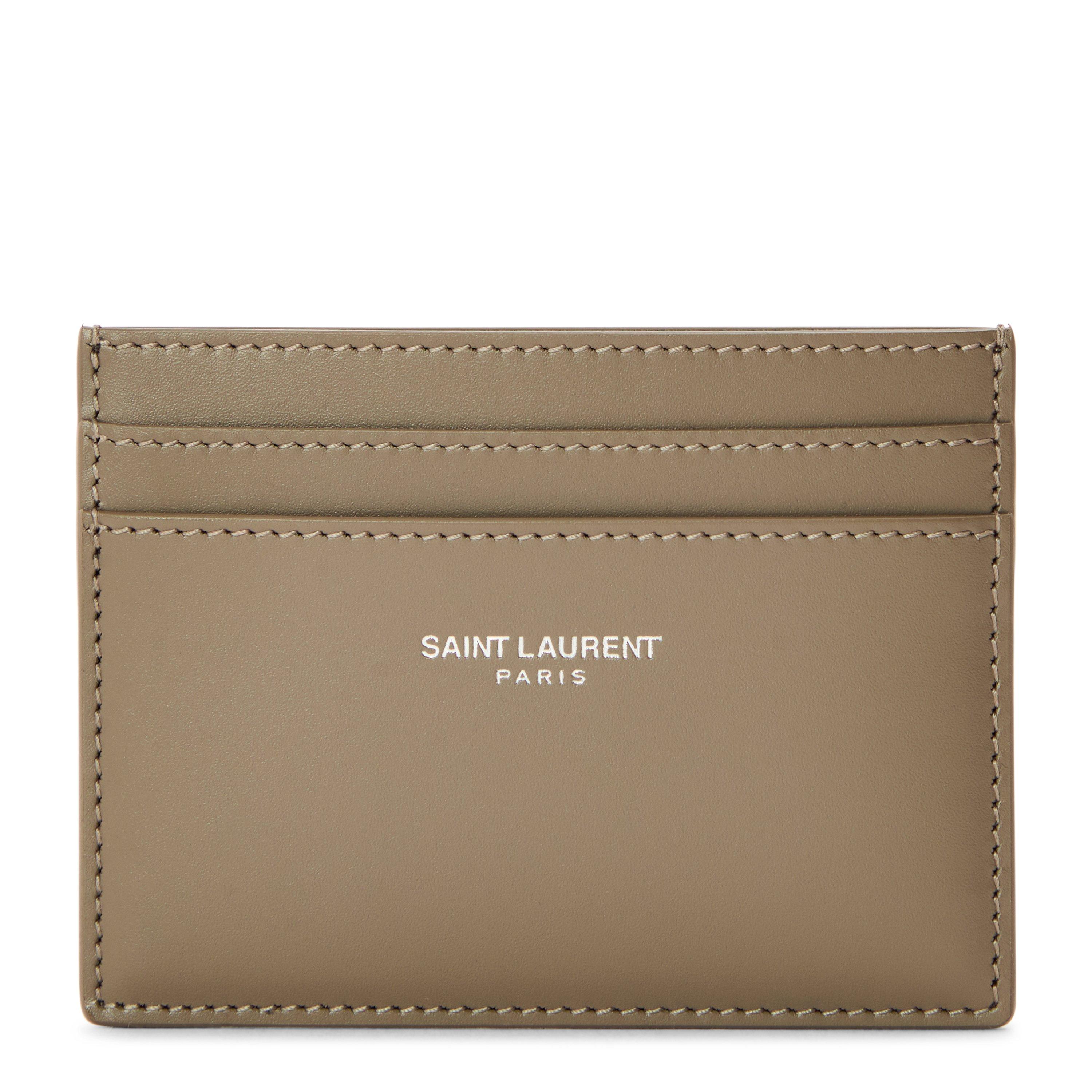 Saint Laurent Men's Soho Card Holder - Taupe
