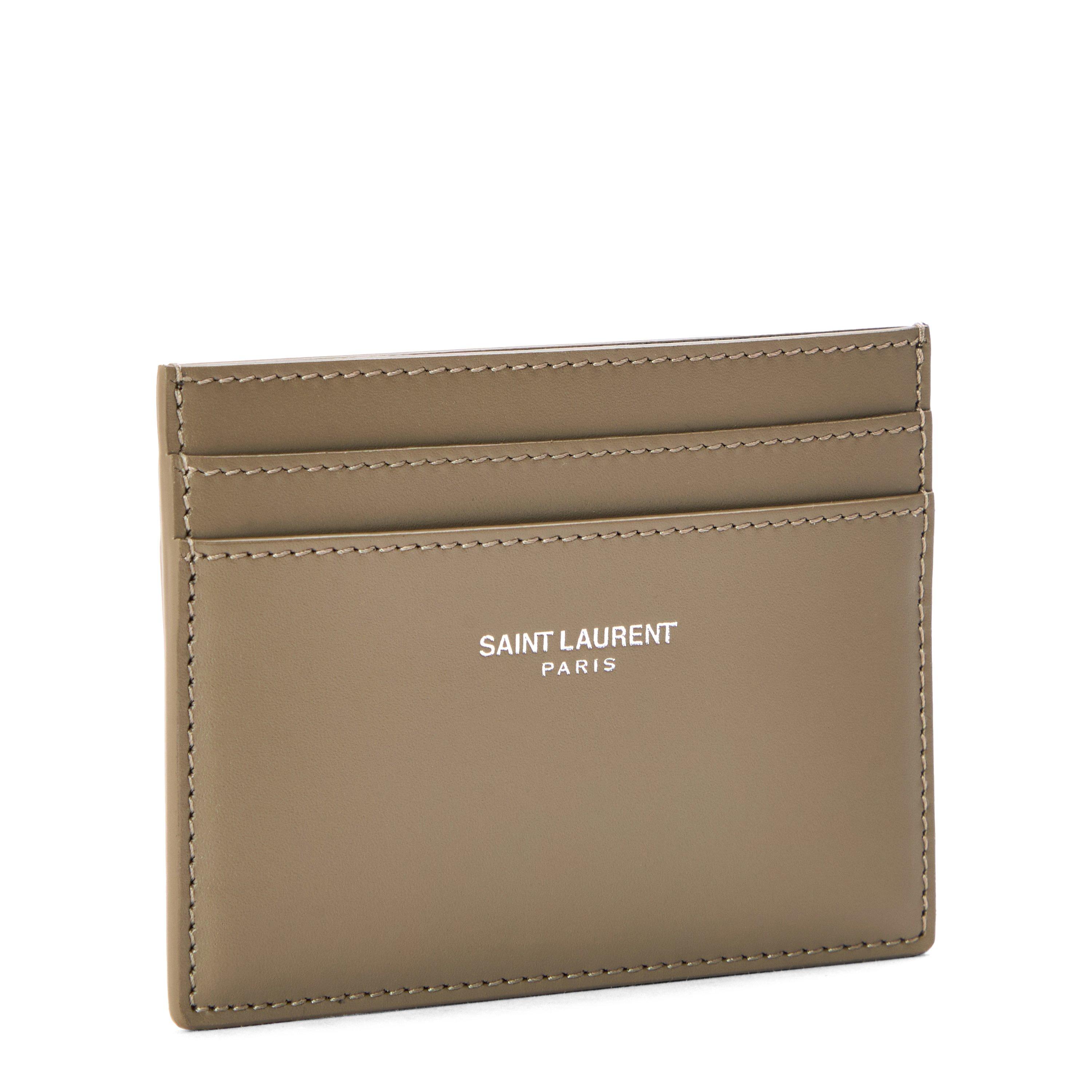 Taupe - Saint Laurent - Men's Soho Card Holder - 3