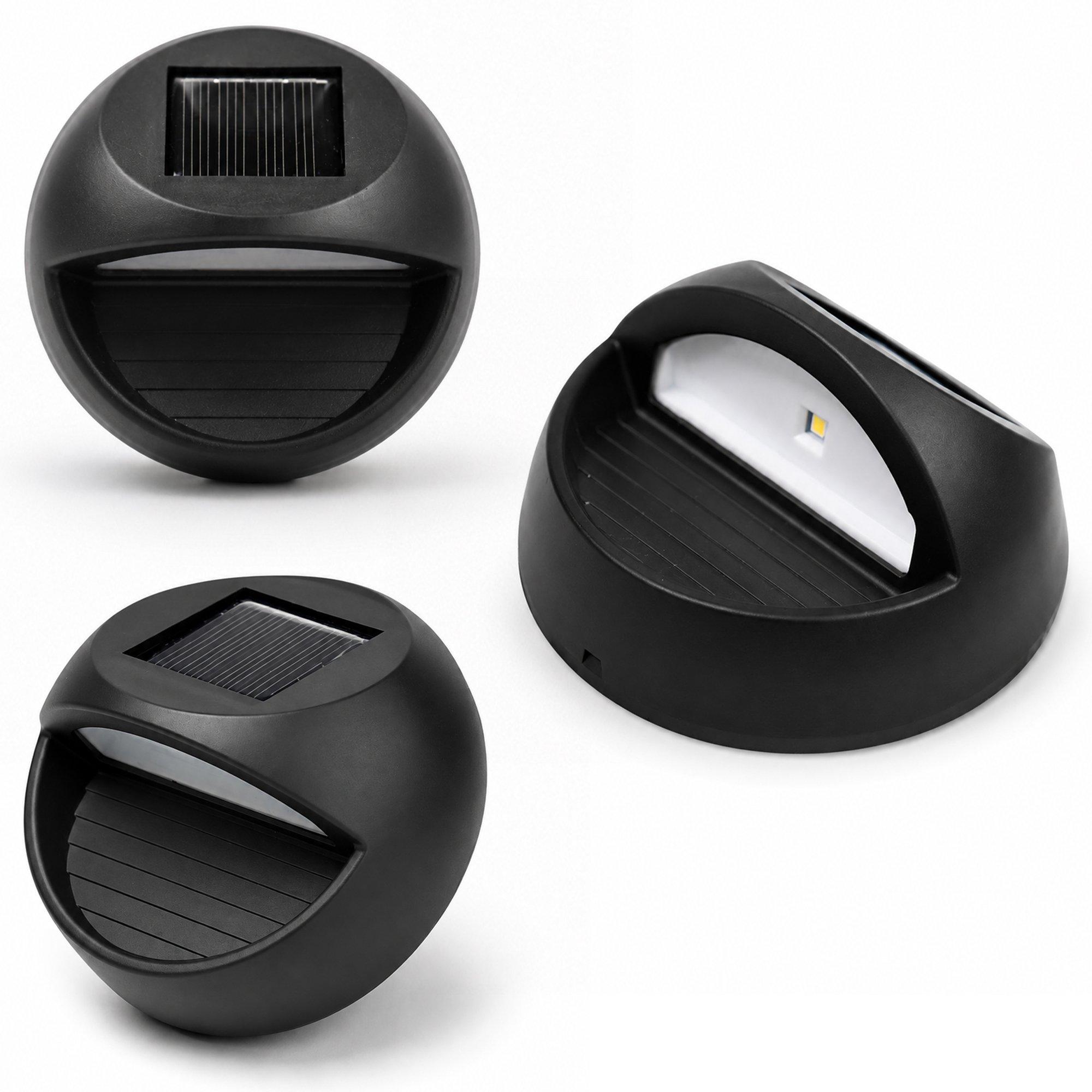 Wit - Dekton - Dekton Garden Outdoor 3 Piece Mini Solar fence lights - 3