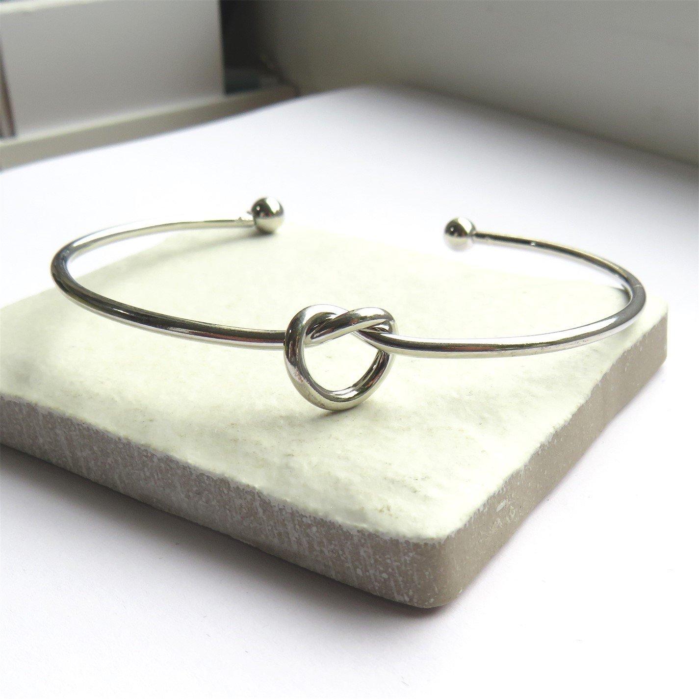Silver - Aye Do Gifts - Silver Knot Bangle - 5664-NP-KNOTsilver - 1