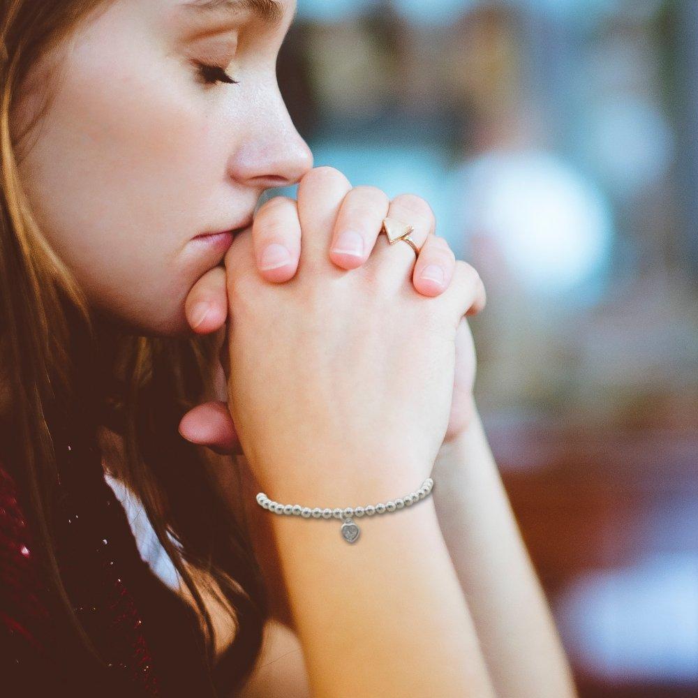 Silver - Aye Do Gifts - Happy Bday Party Heart Bracelet on Card 3555-CD-SB - 2