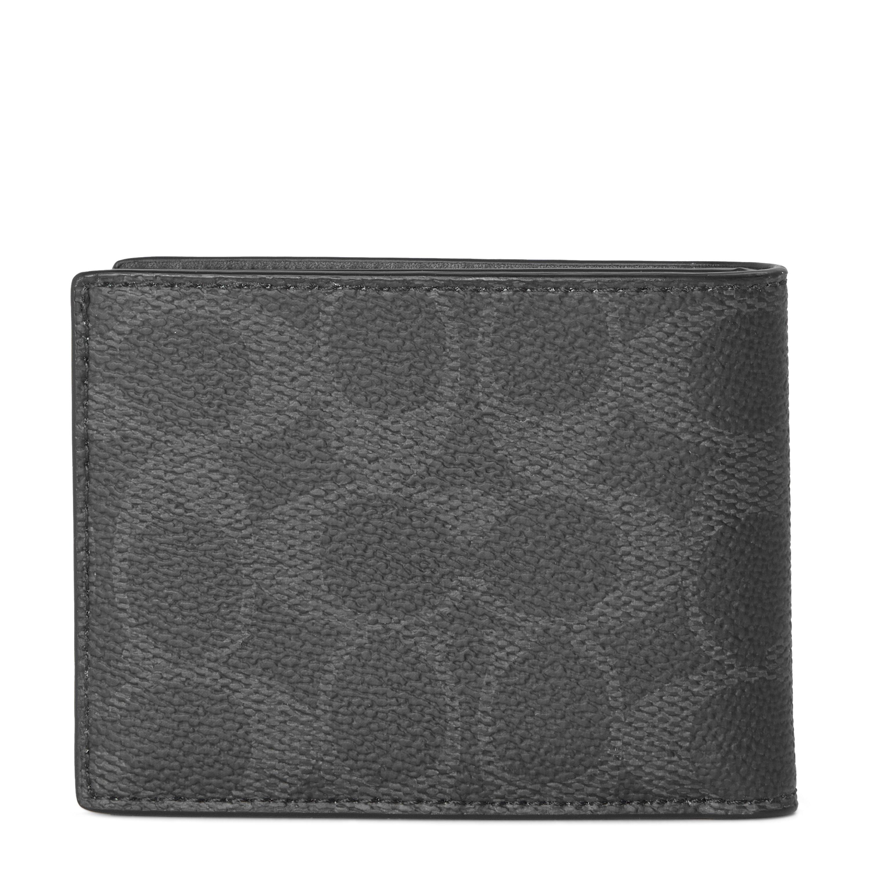 Black Signature - Coach - Signature Slim Billfold Wallet - 2