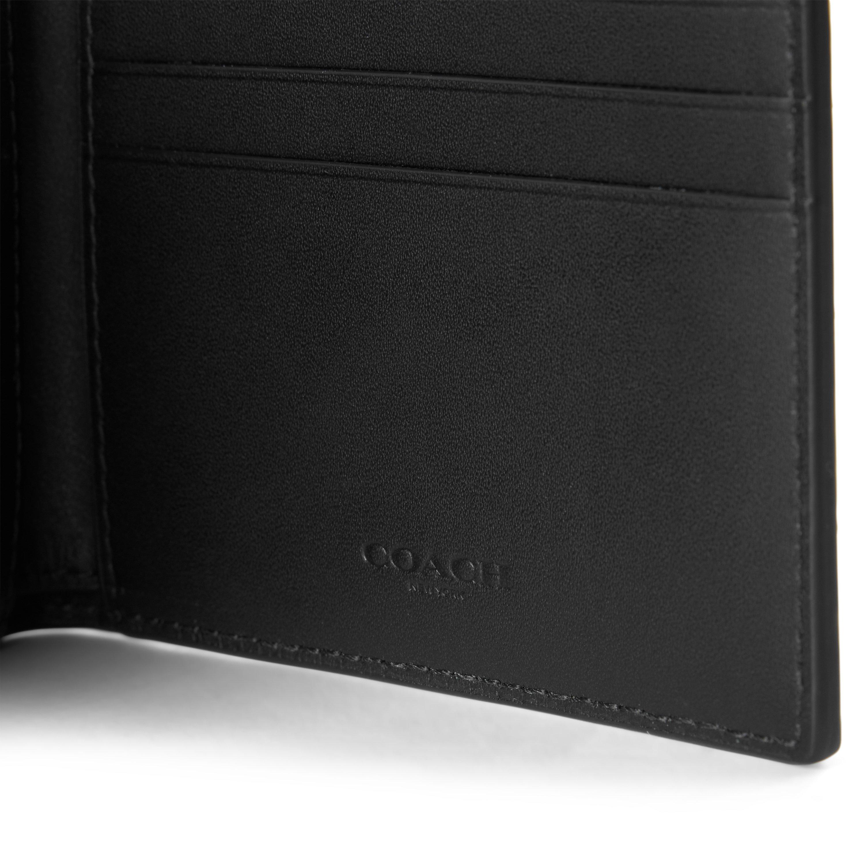 Black Signature - Coach - Signature Slim Billfold Wallet - 3