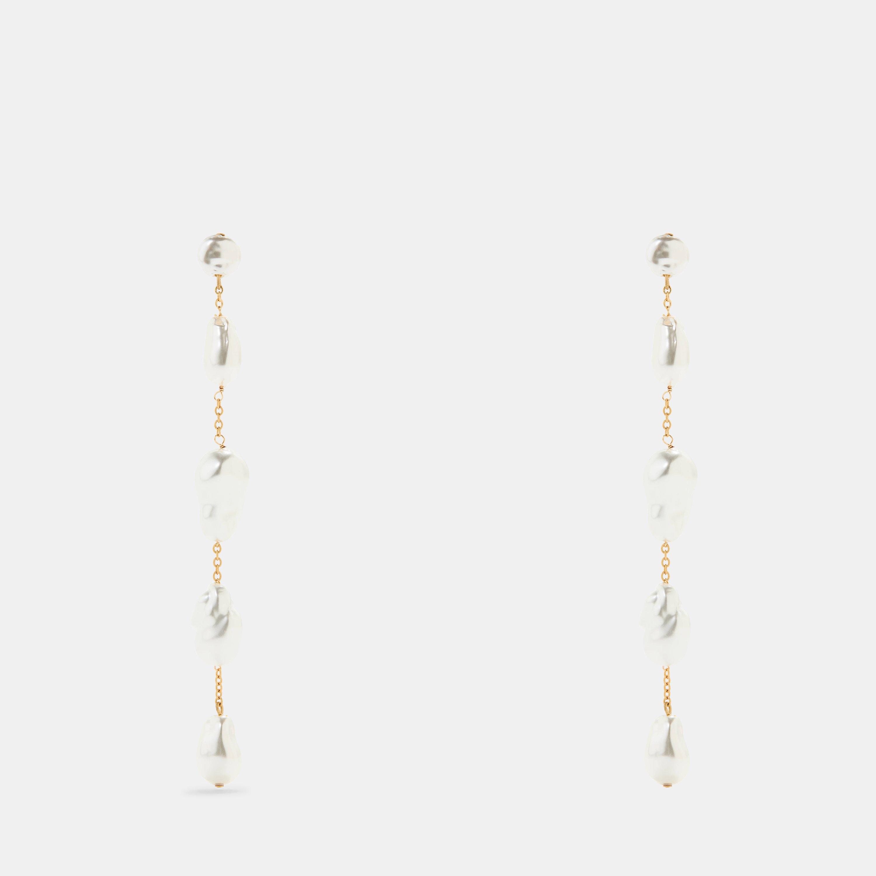 Cult Gaia Women's Vana Drop Earrings - Pearl/Gold