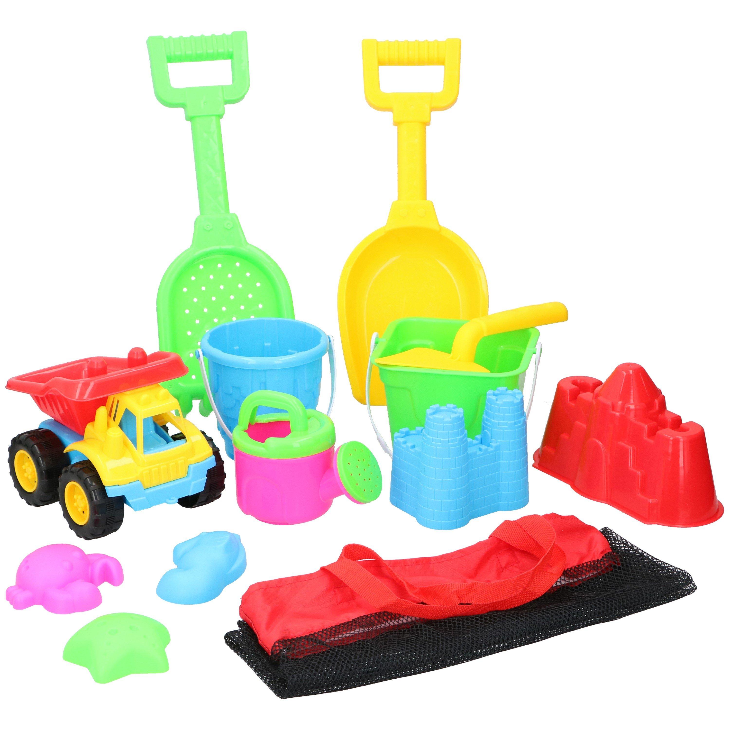 Multi - Eddy Toys - Beach Set 13 Piece Plastic Toys - 1