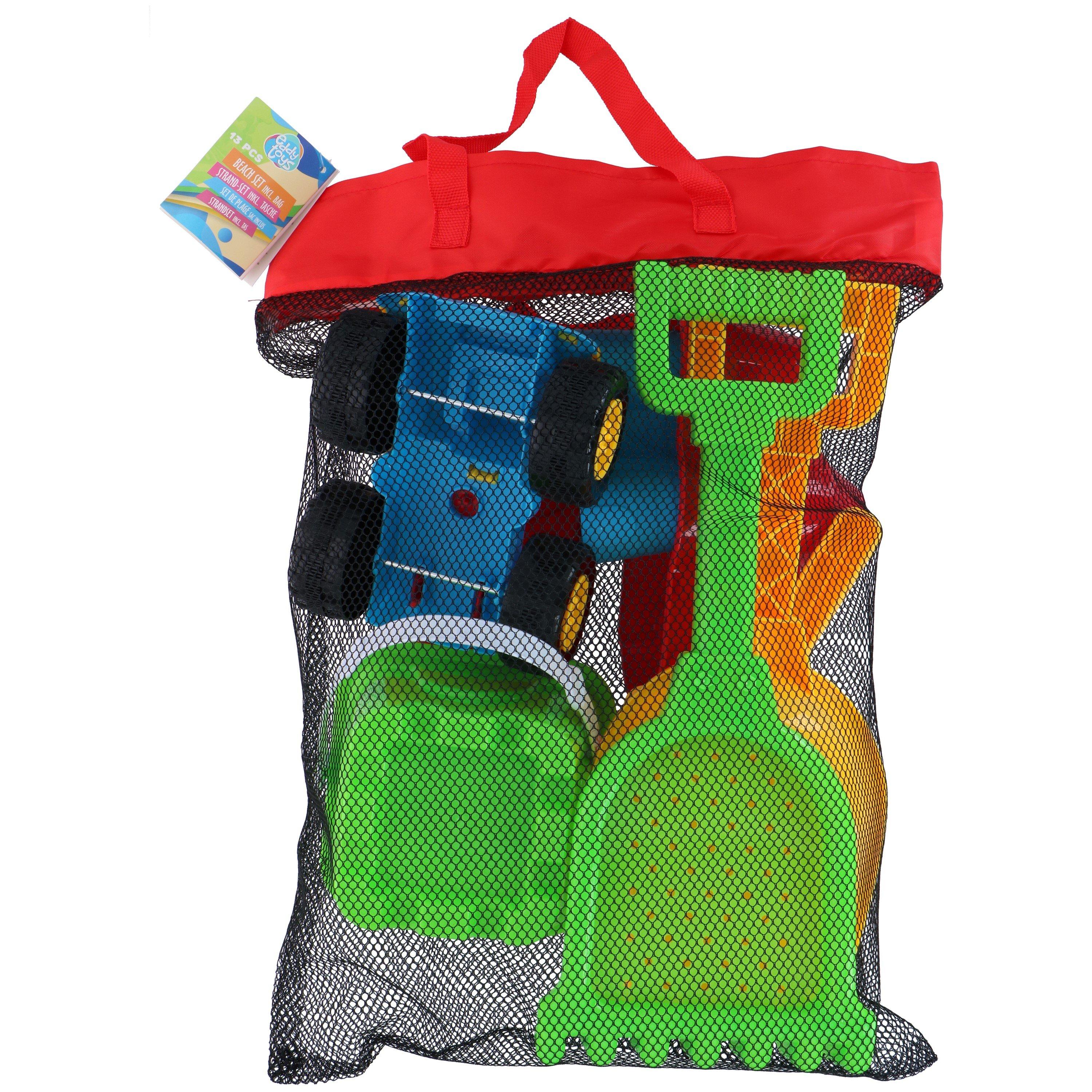 Multi - Eddy Toys - Beach Set 13 Piece Plastic Toys - 2