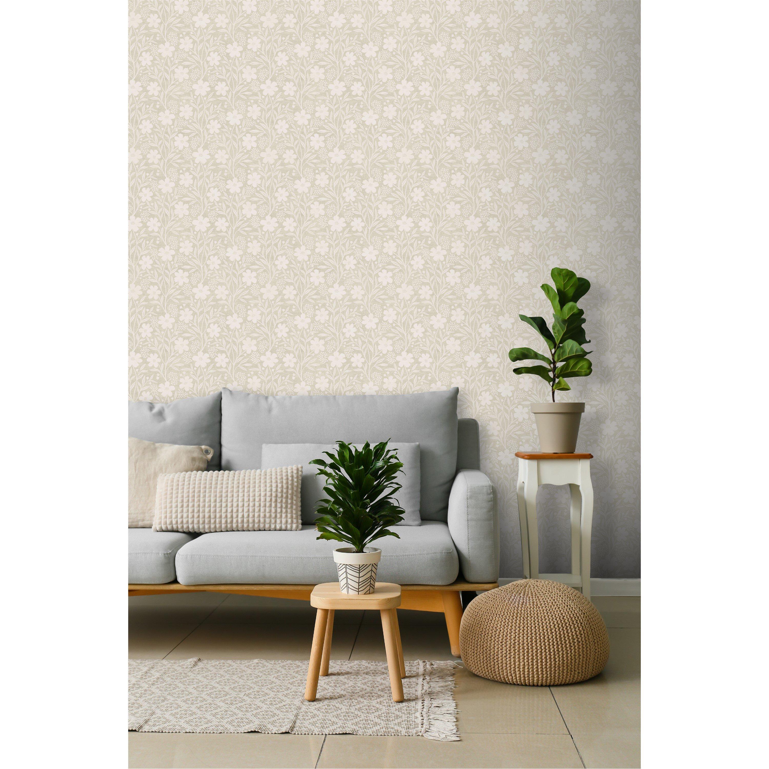 Neutral - Arthouse - Berry Floral Neutral Wallpaper - 3