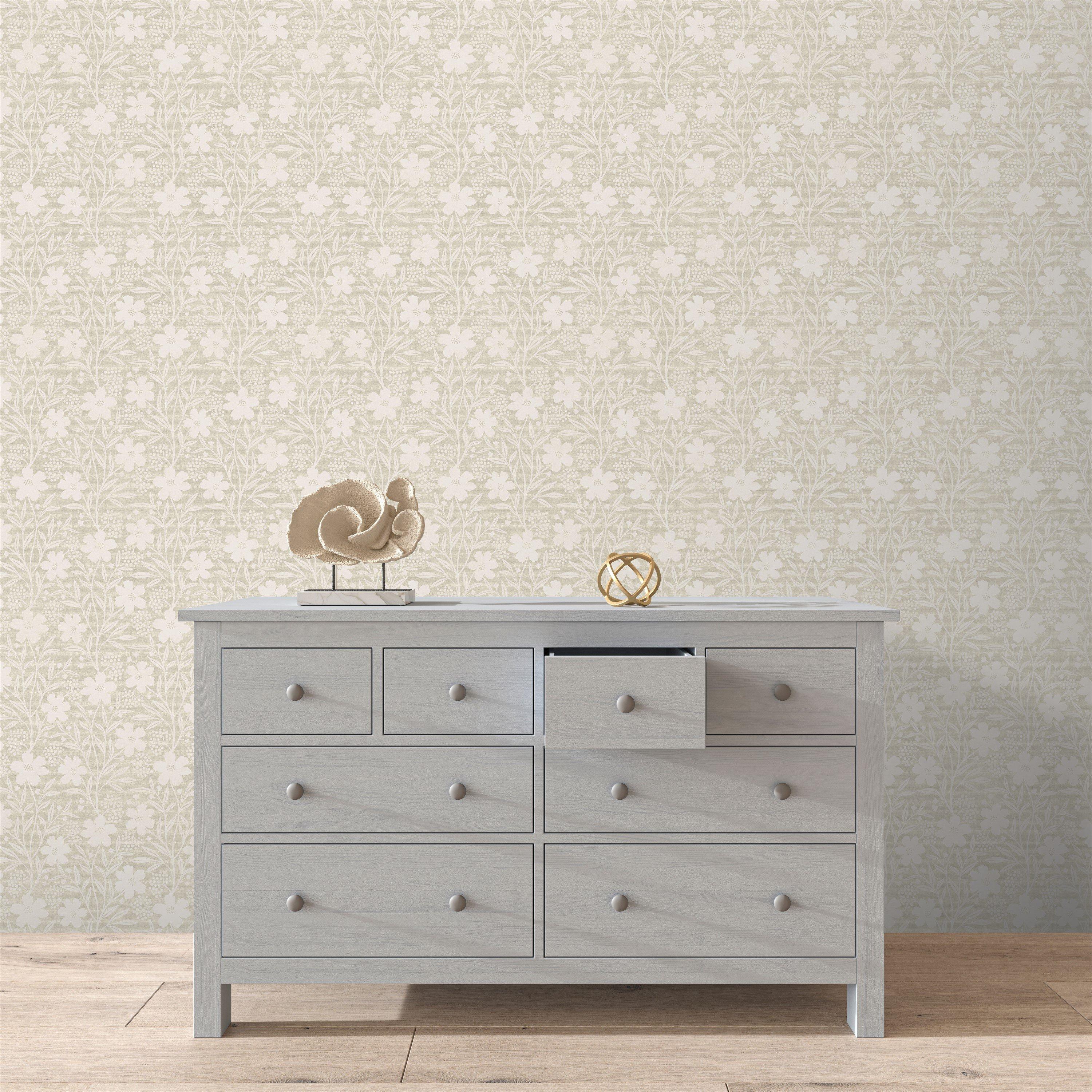 Neutral - Arthouse - Berry Floral Neutral Wallpaper - 4