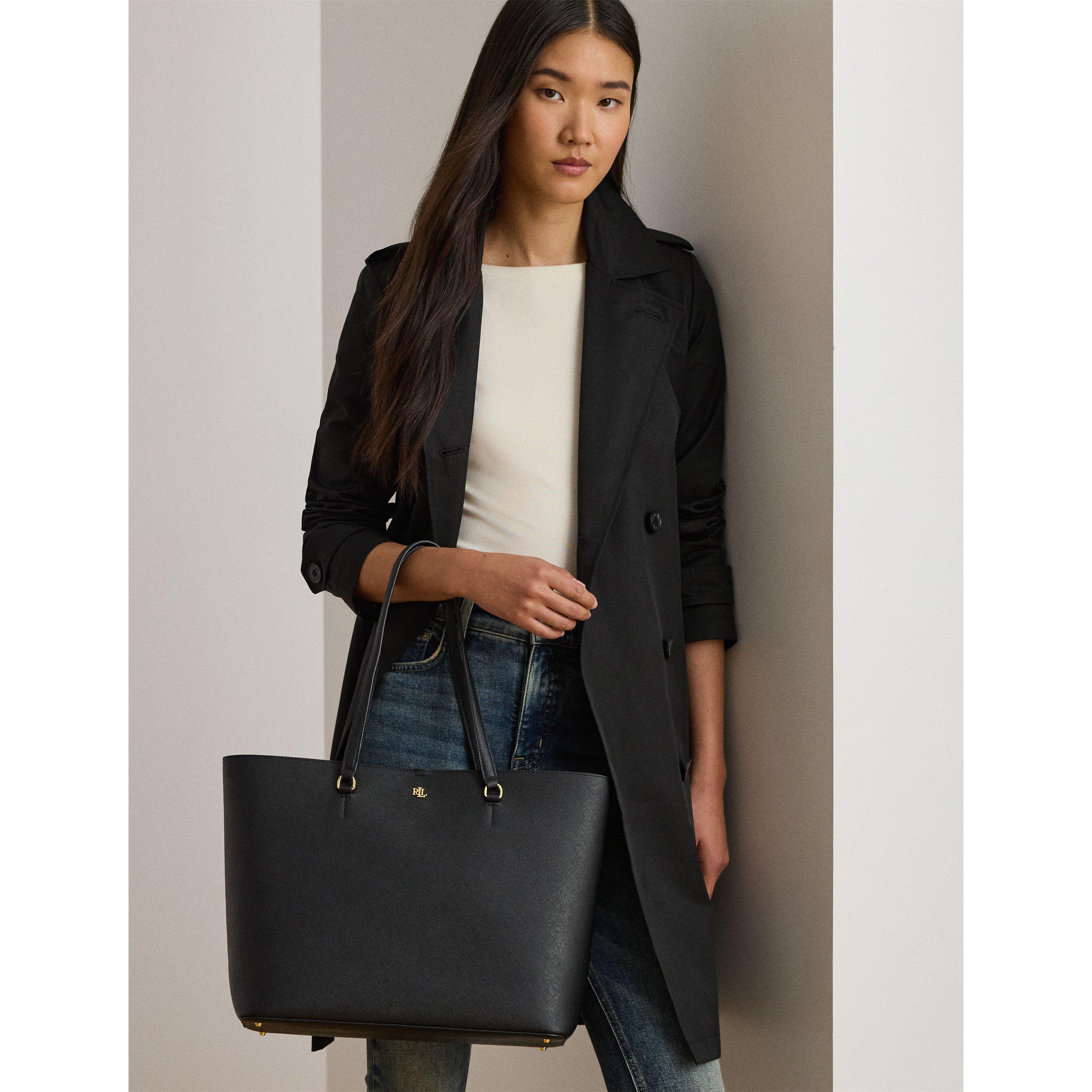 Black - Lauren by Ralph Lauren - Women's Karly Large Tote Bag - 7