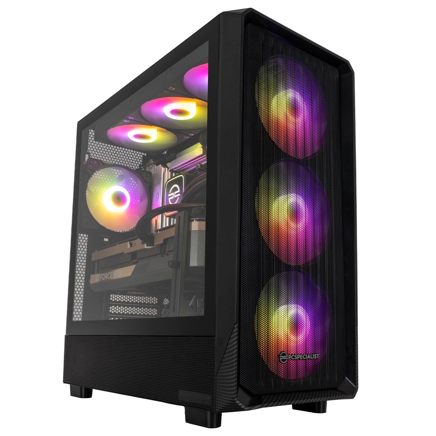 Zwart - PCSpecialist - Wraith 224 Gaming PC - Ryzen 7 9800X3D RTX 5090 32GB 32GB RAM 2TB SSD - 4K Gaming - 1