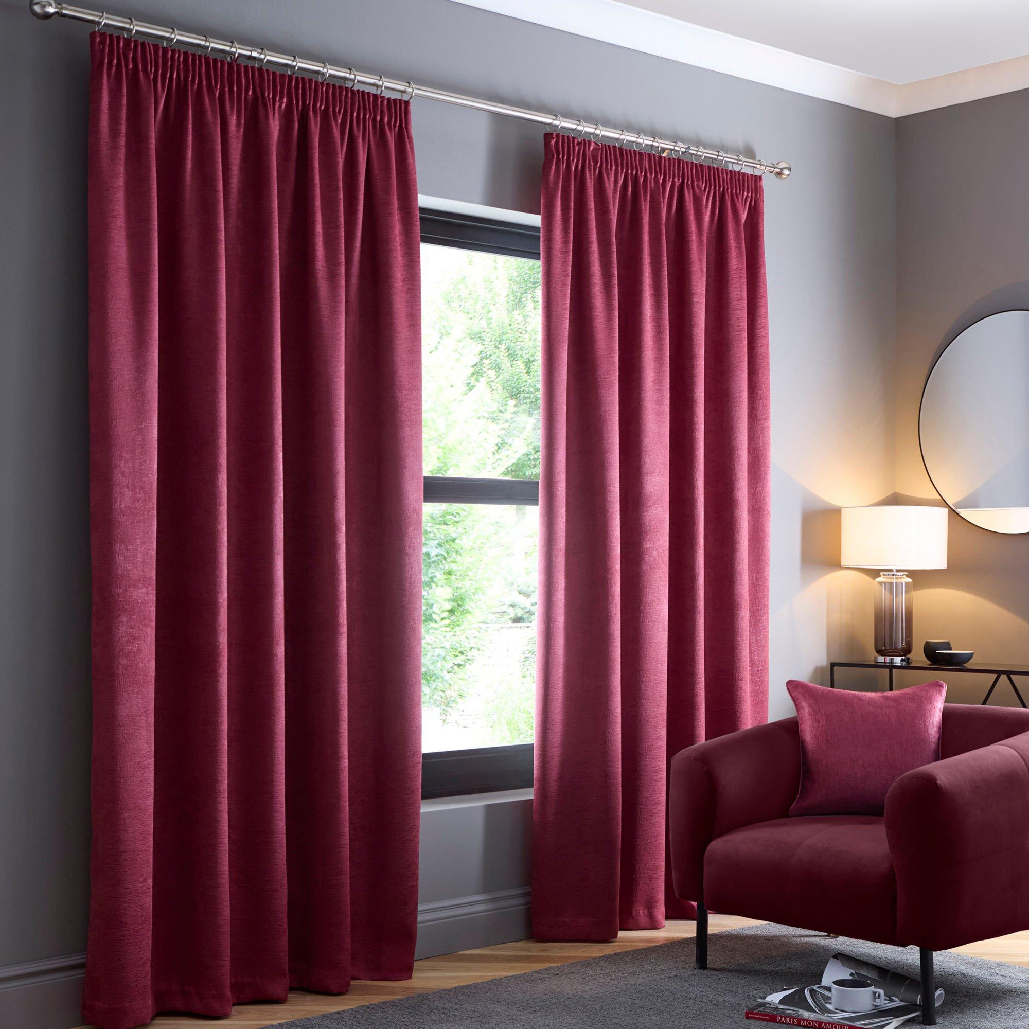 Fusion  Galaxy Thermal Effect Curtains In Wine - 168x229cm