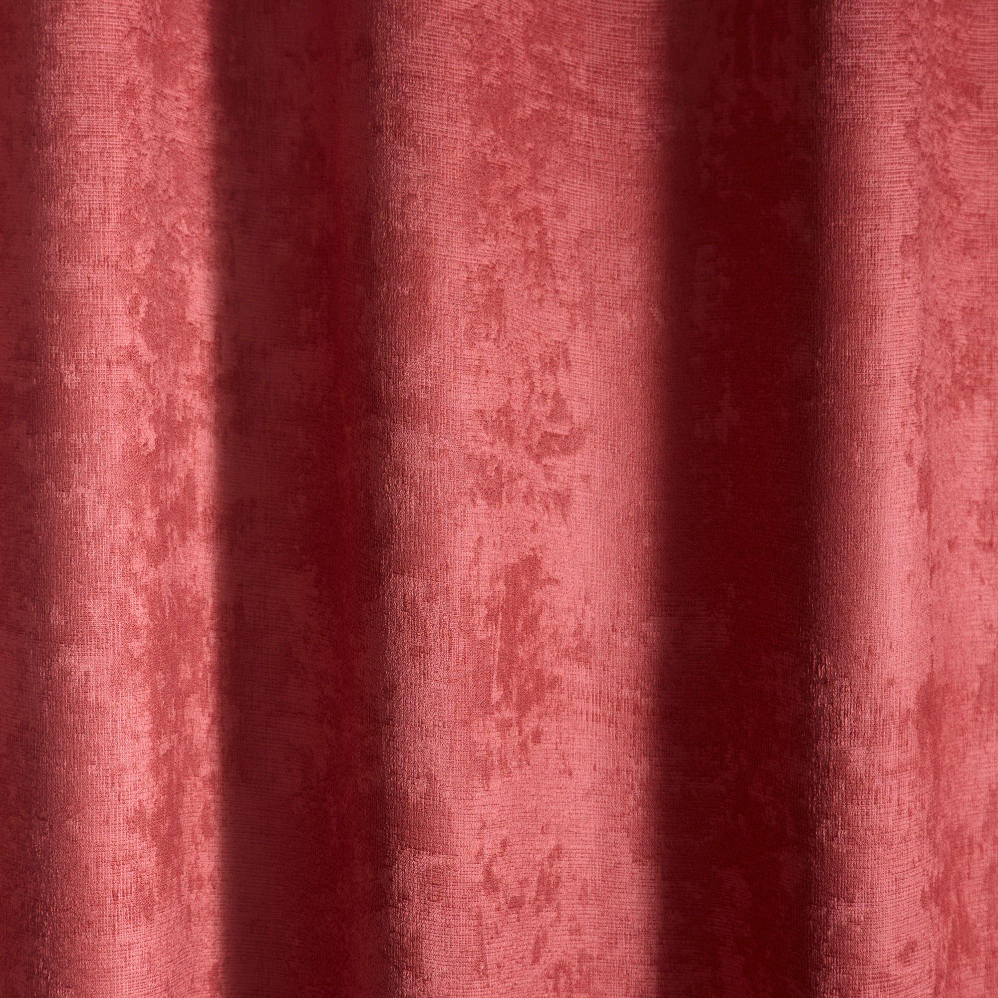 Terracotta - Fusion - Strata Dim Out Eyelet Curtains in Terracotta - 3