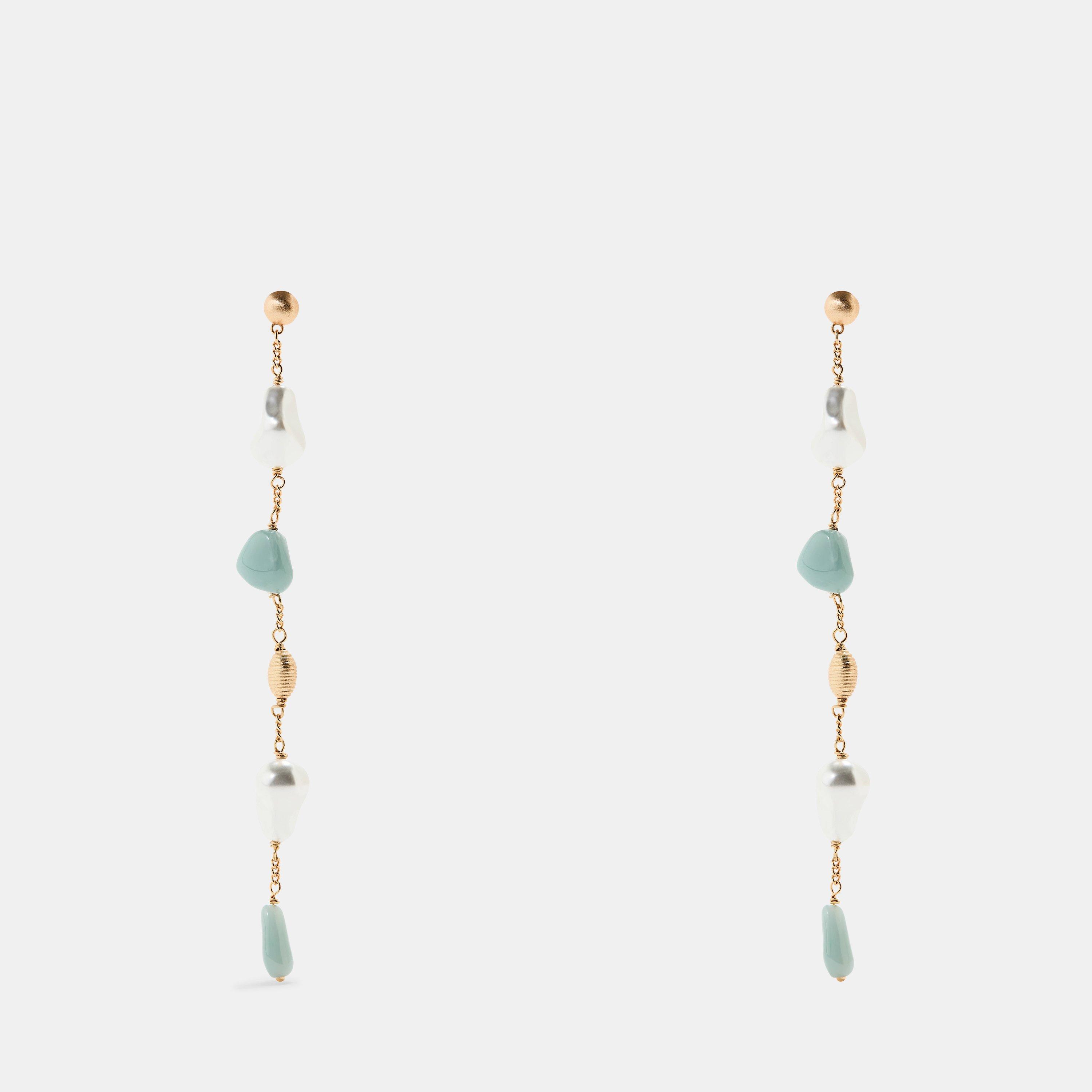 Cult Gaia Women's Verona Drop Earrings - Celadon/Gold