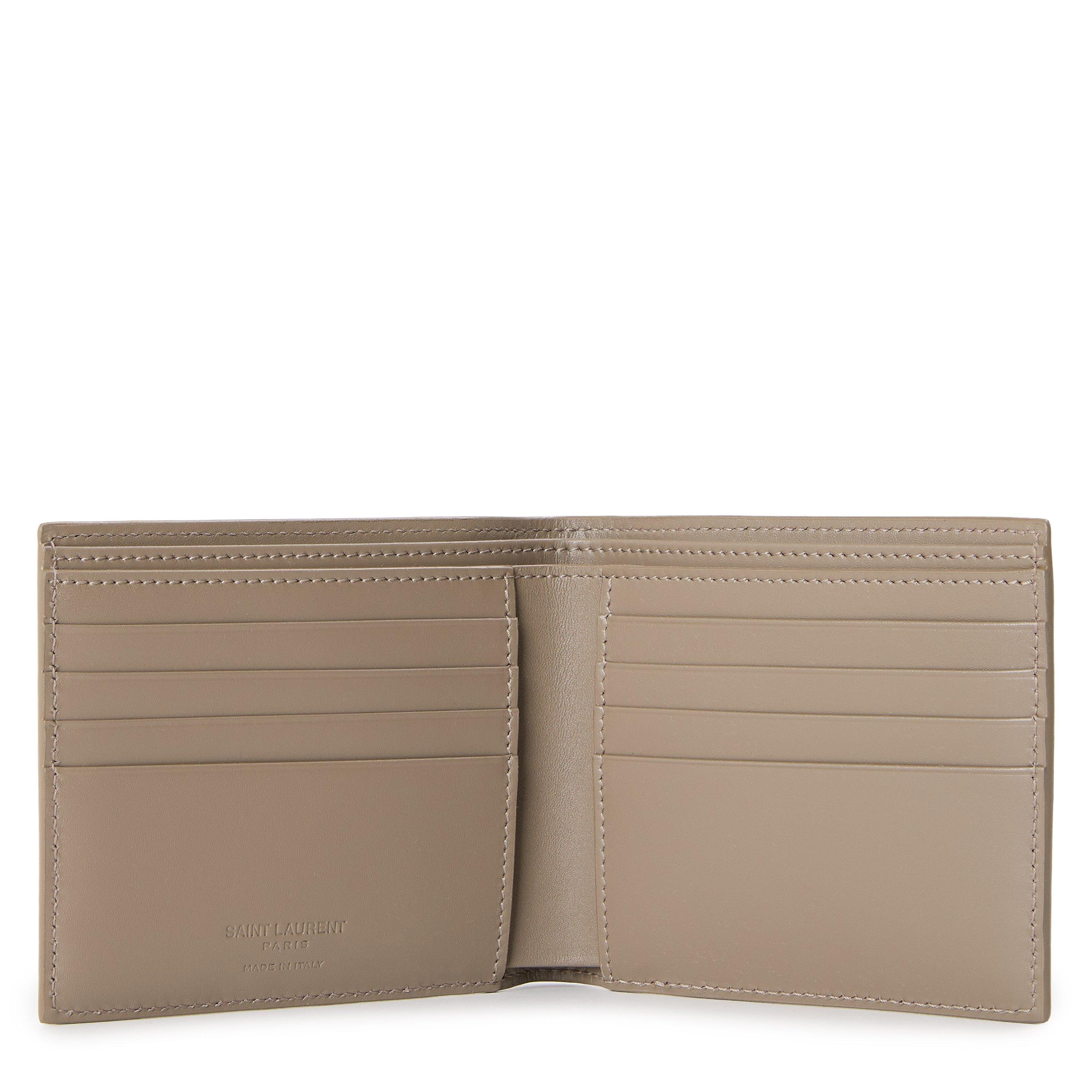 Taupe - Saint Laurent - Men's Billfold Wallet - 3