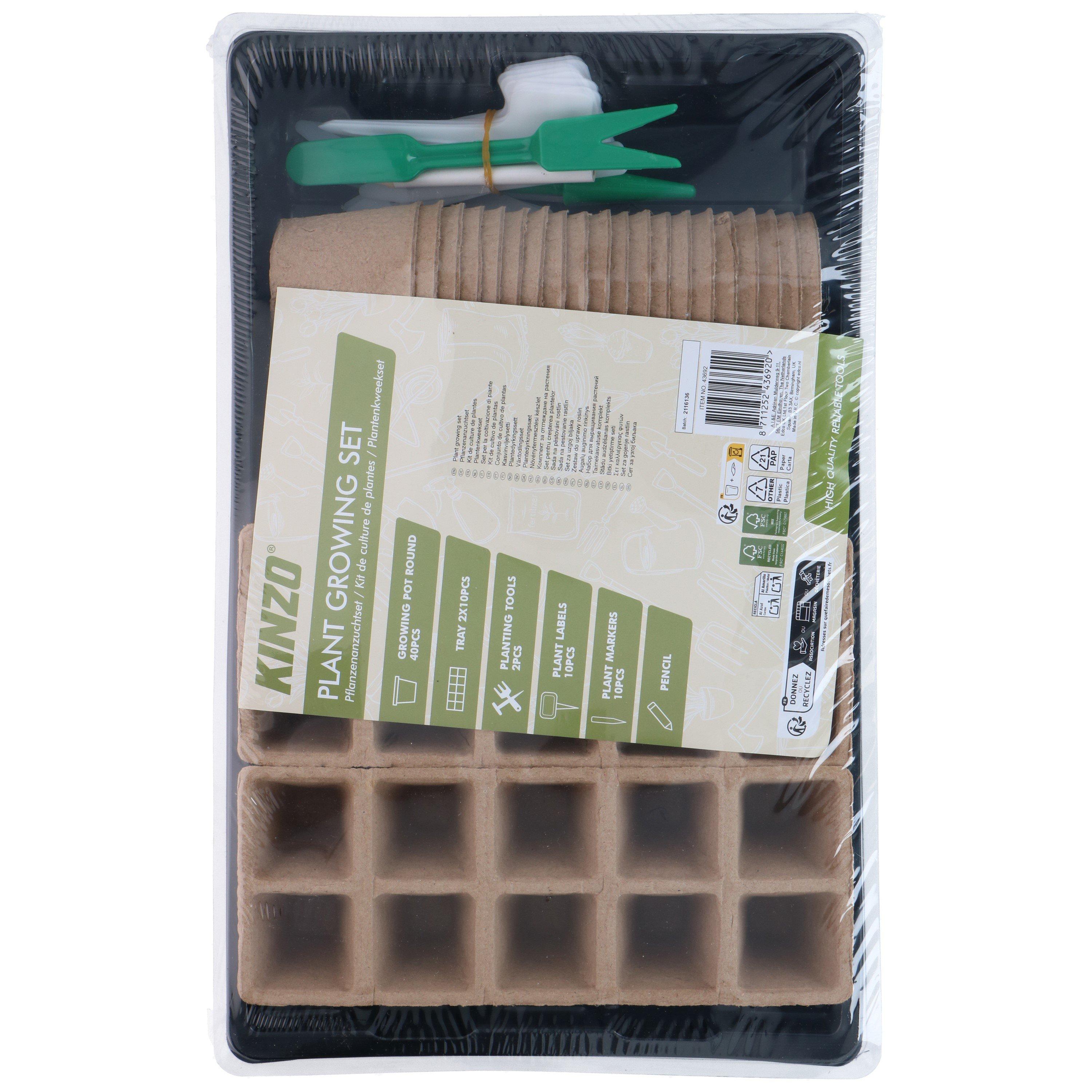 Multi - Kinzo - Plant Growing Set 45x35x25cm Plastic Planter - 2