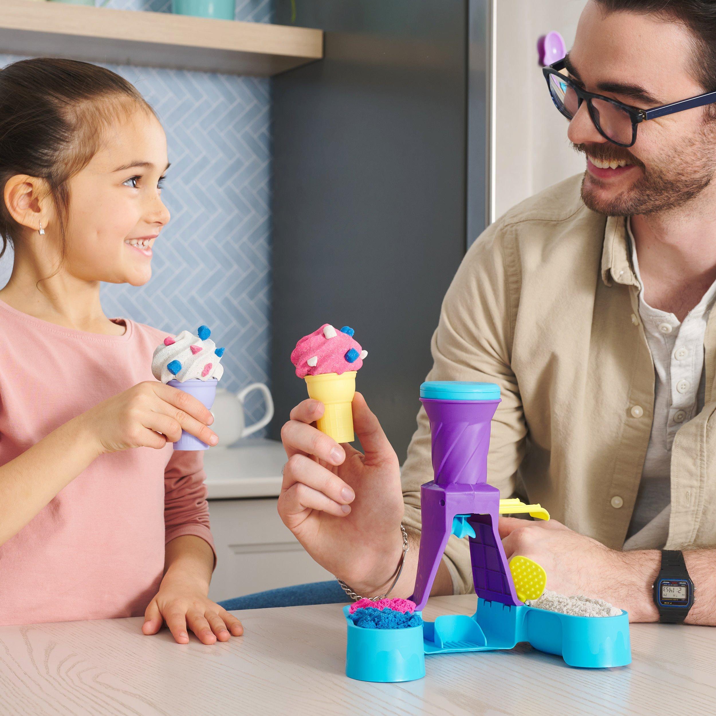 Multi - Kinetic - Sand Soft Serve Station Playset - 3
