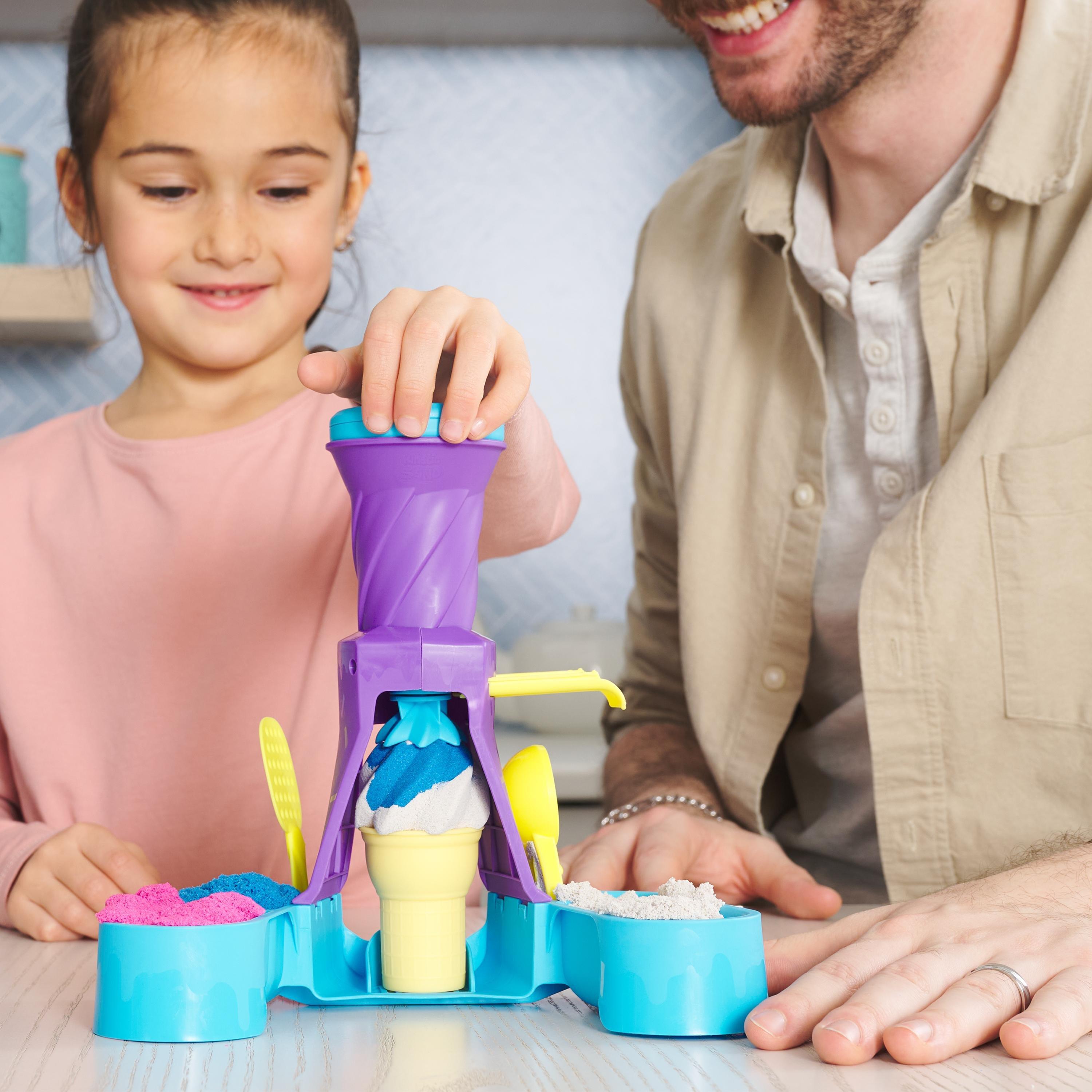 Multi - Kinetic - Sand Soft Serve Station Playset - 6