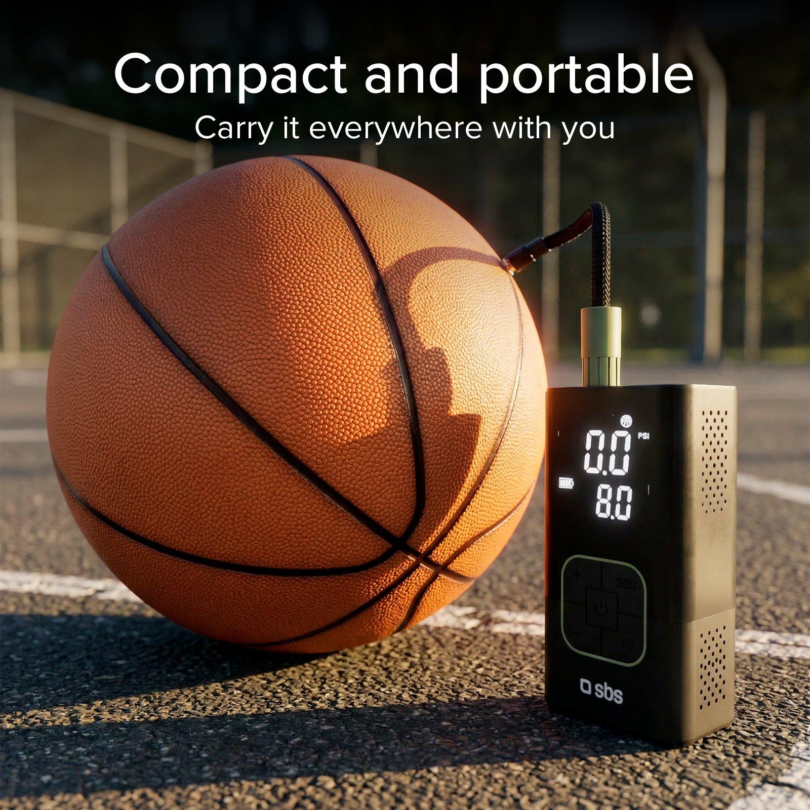 Nero - SBS - 3600mAh power bank with compressor function and LED flashlight for emergencies and outdoor use - 2