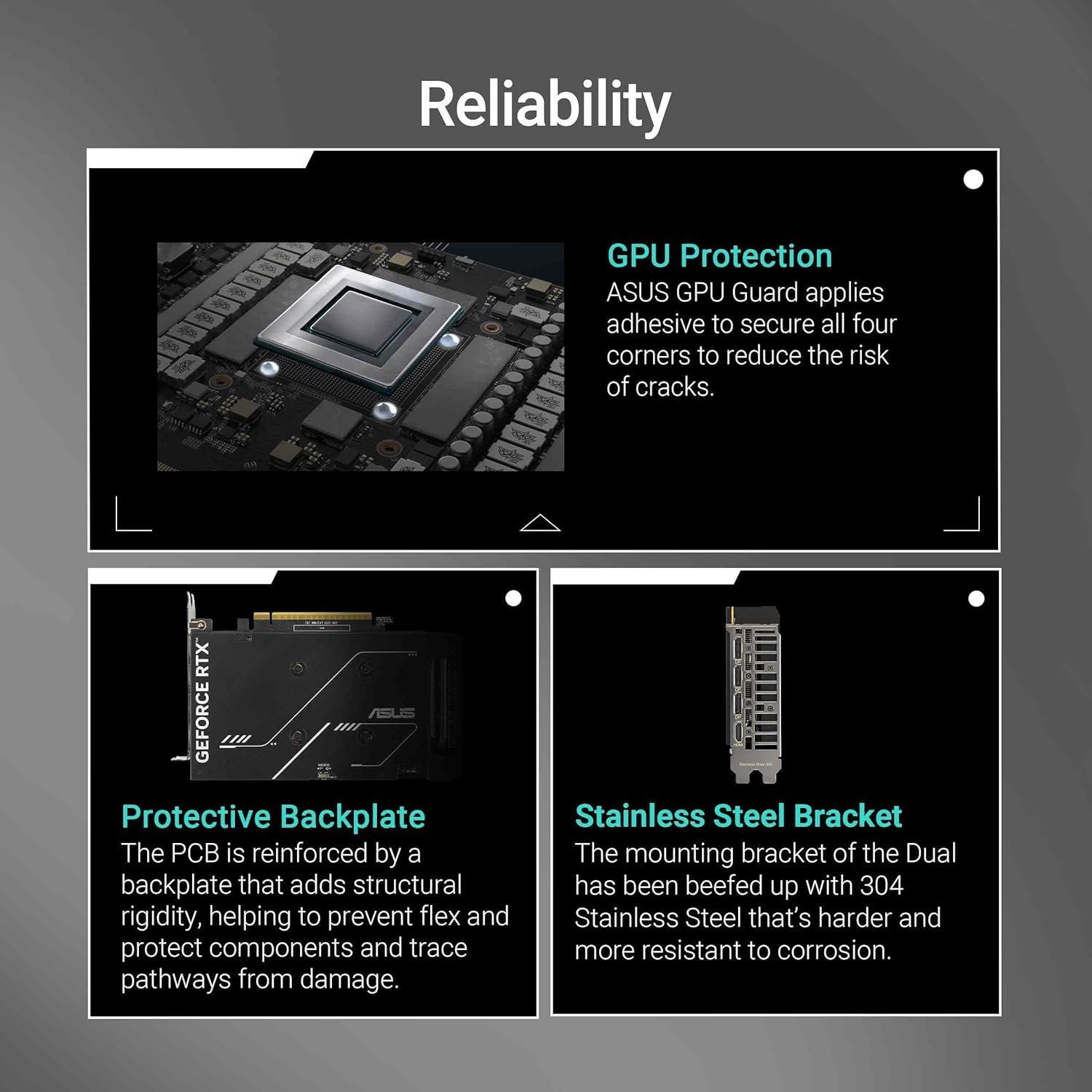 Black - ASUS - ASUS Dual GeForce RTX™ 5050 8GB GDDR6 OC Edition - 4