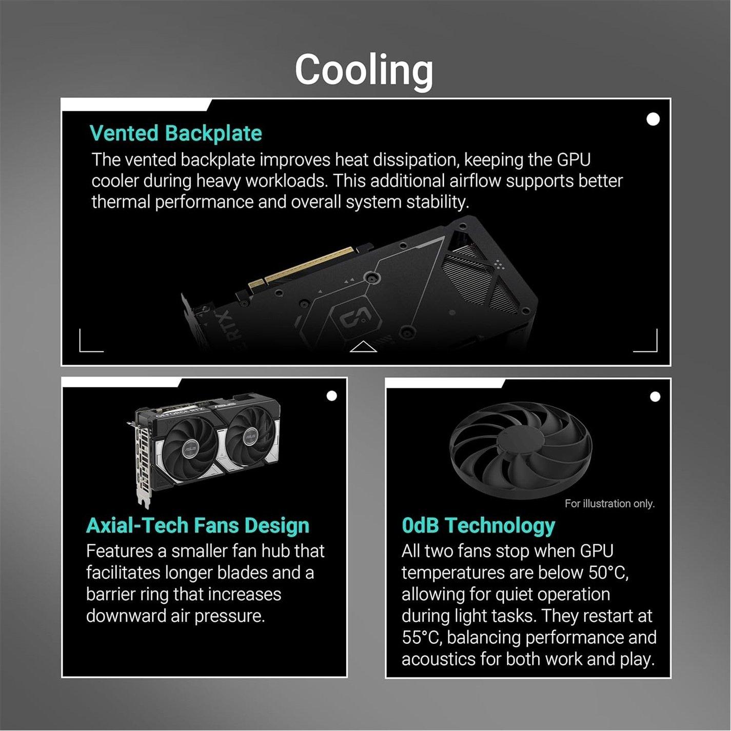 Black - ASUS - ASUS Dual GeForce RTX™ 5060 Ti 16GB GDDR7 OC Edition - 3