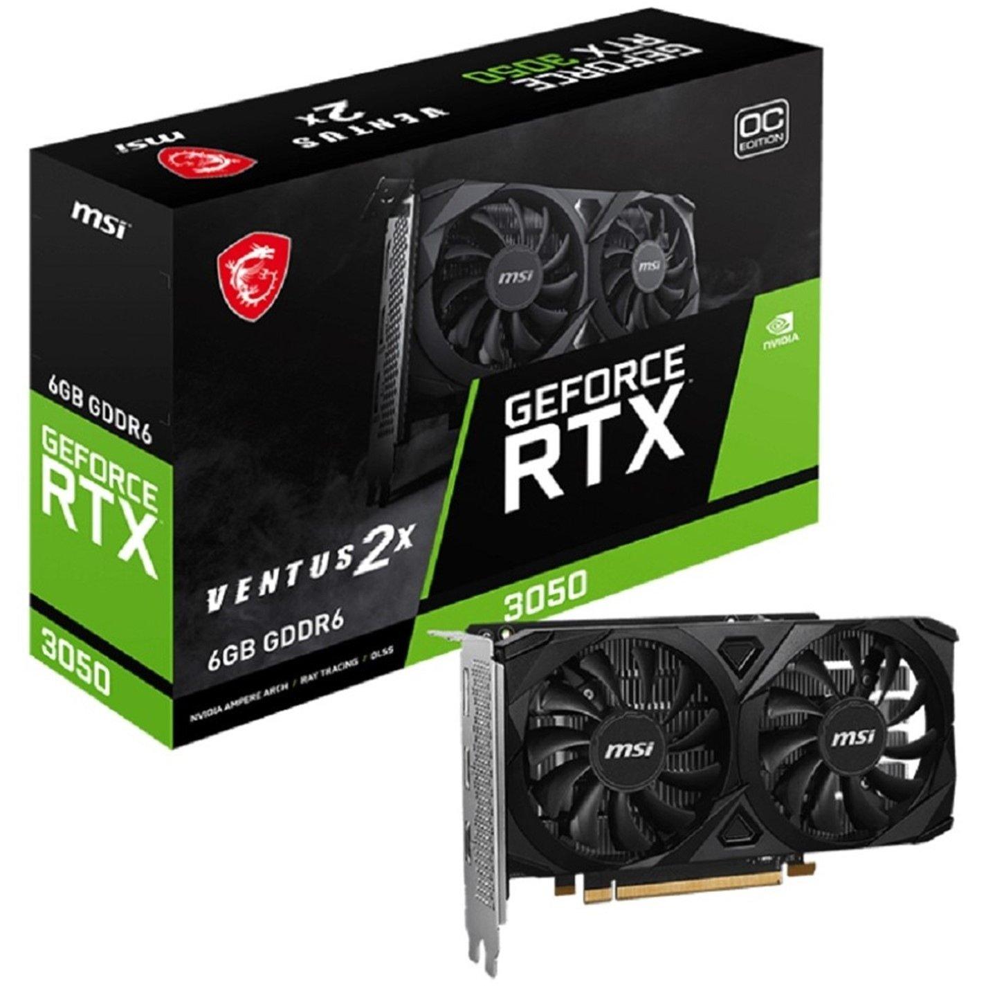 Schwarz - MSI - MSI GeForce RTX™ 3050 VENTUS 2X 6G OC
