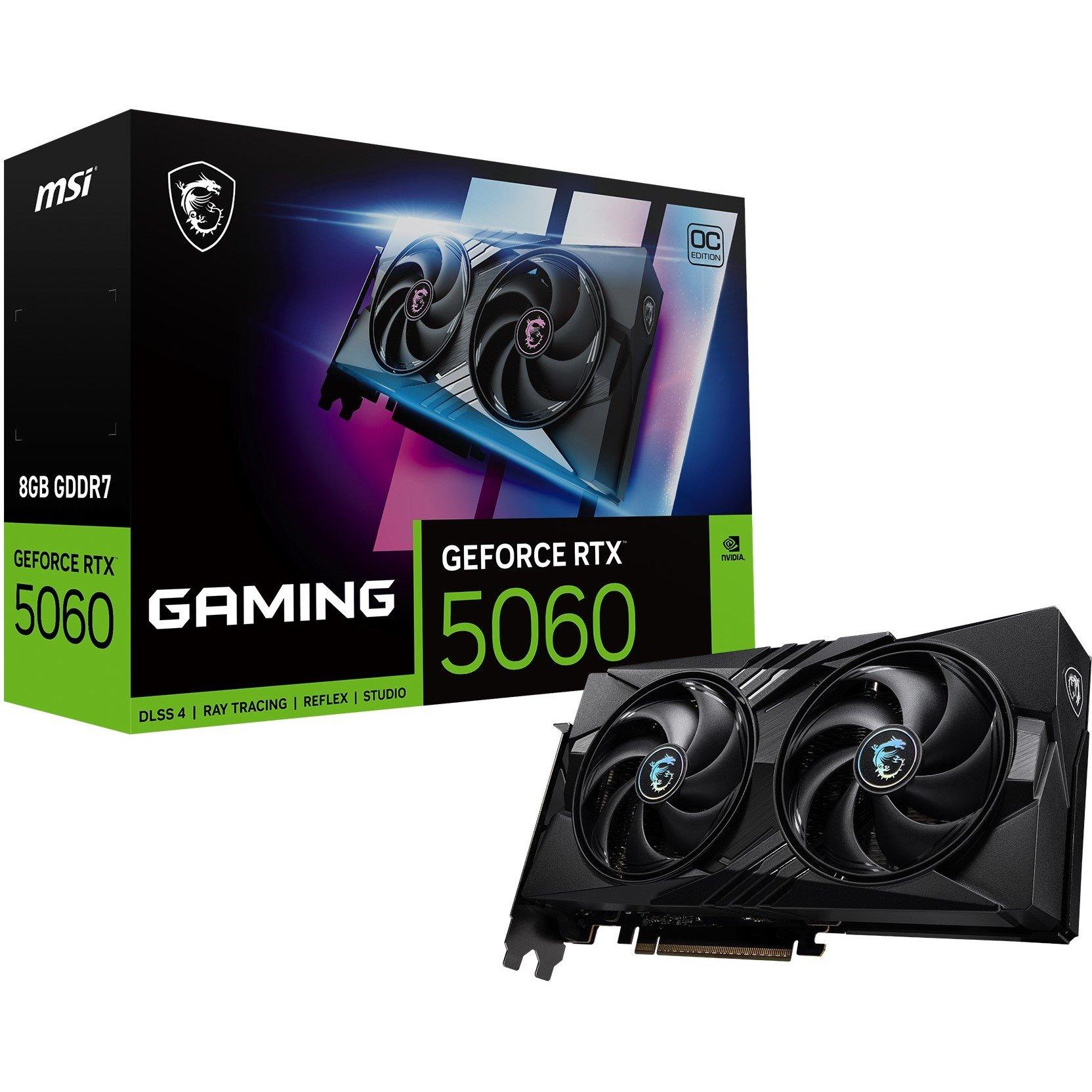 Schwarz - MSI - MSI GeForce RTX™ 5060 8G GAMING OC - 1