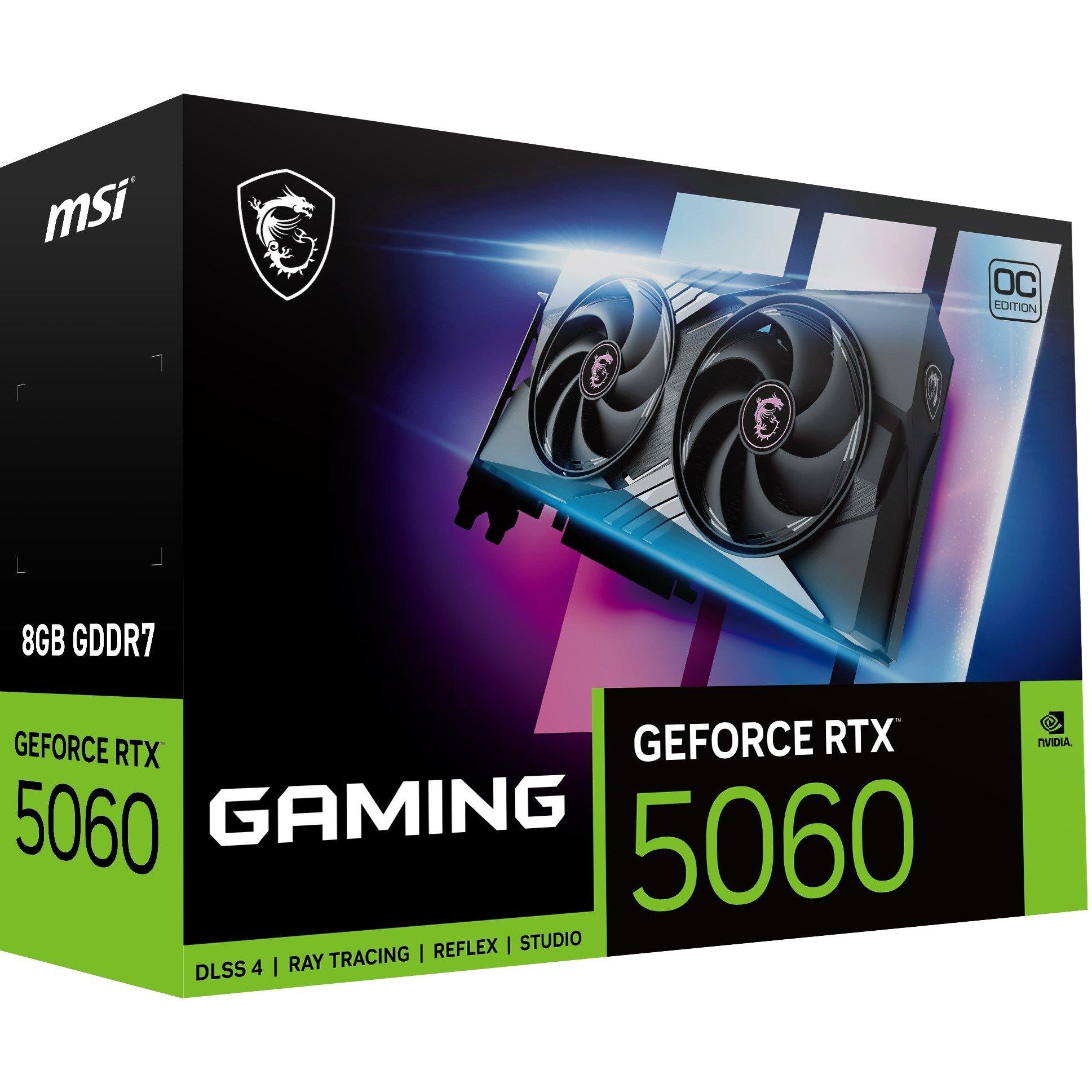 Schwarz - MSI - MSI GeForce RTX™ 5060 8G GAMING OC - 8