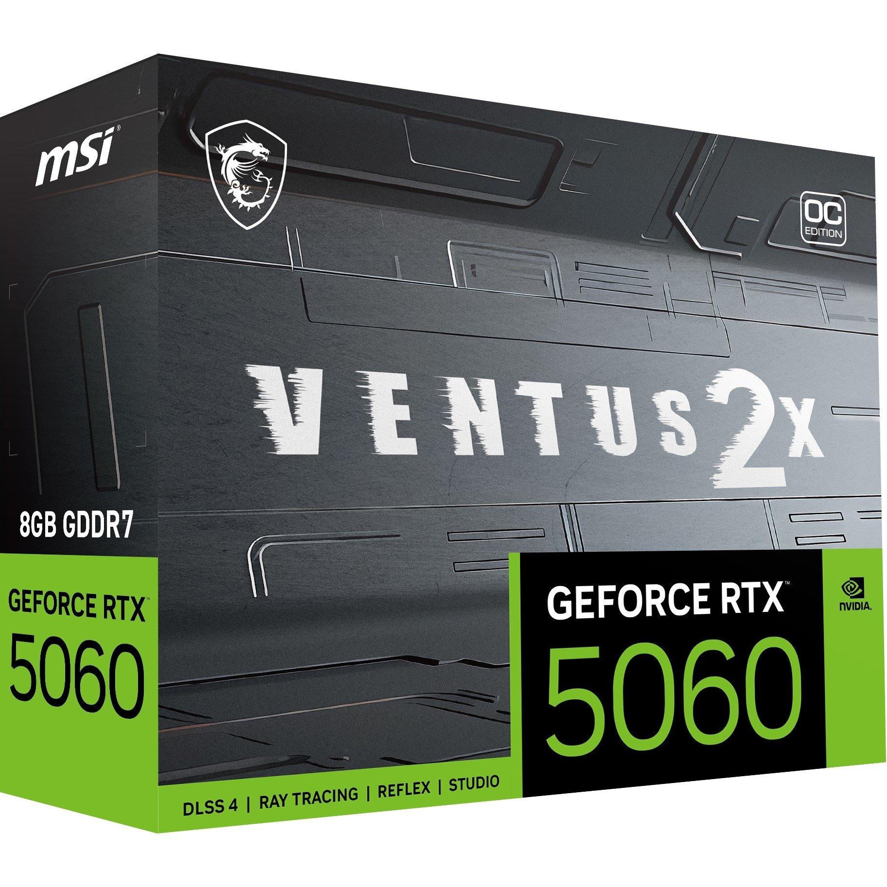 MSI | NVIDIA GeForce RTX™ 5060 8G VENTUS 2X OC | Sports Direct