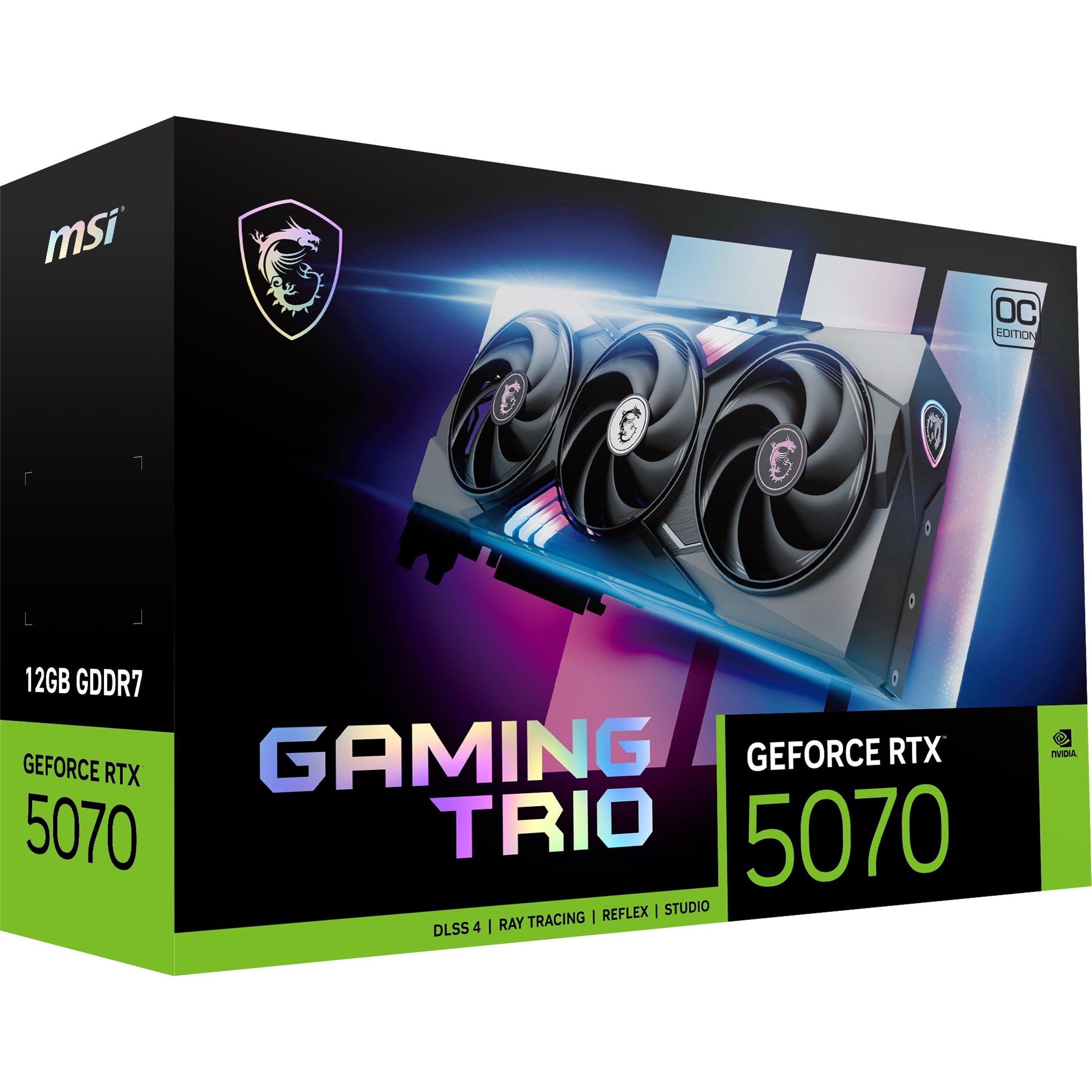 Schwarz - MSI - MSI GeForce RTX™ 5070 12G GAMING TRIO OC - 10