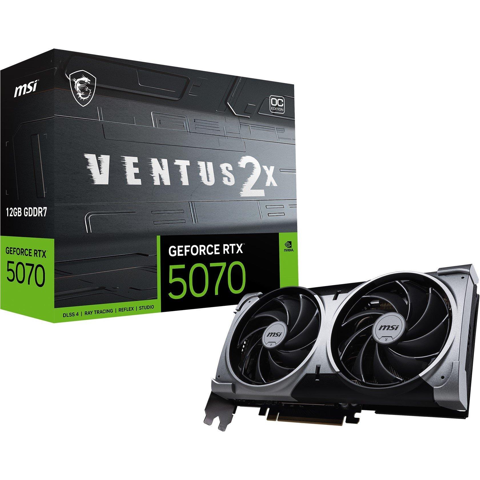 Negro - MSI - MSI GeForce RTX™ 5070 12G VENTUS 2X OC - 1