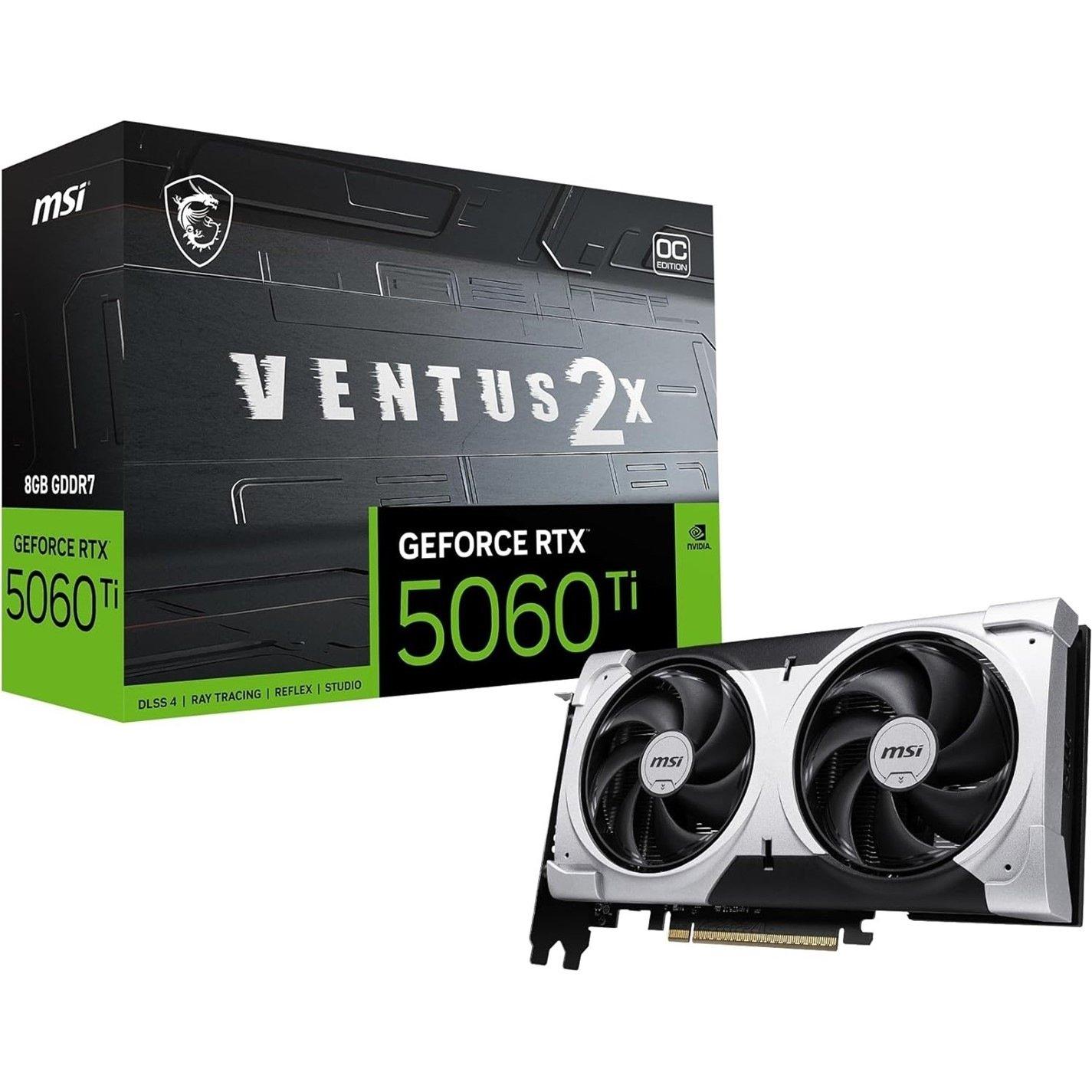 Silver - MSI - NVIDIA GeForce RTX™ 5060 Ti 8G VENTUS 2X OC PLUS - 1