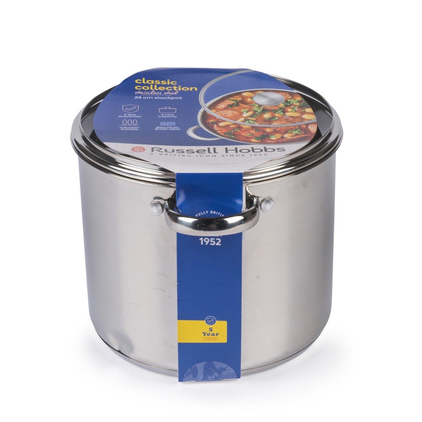 Silver - Russell Hobbs - 9L Excellence Stockpot - 6