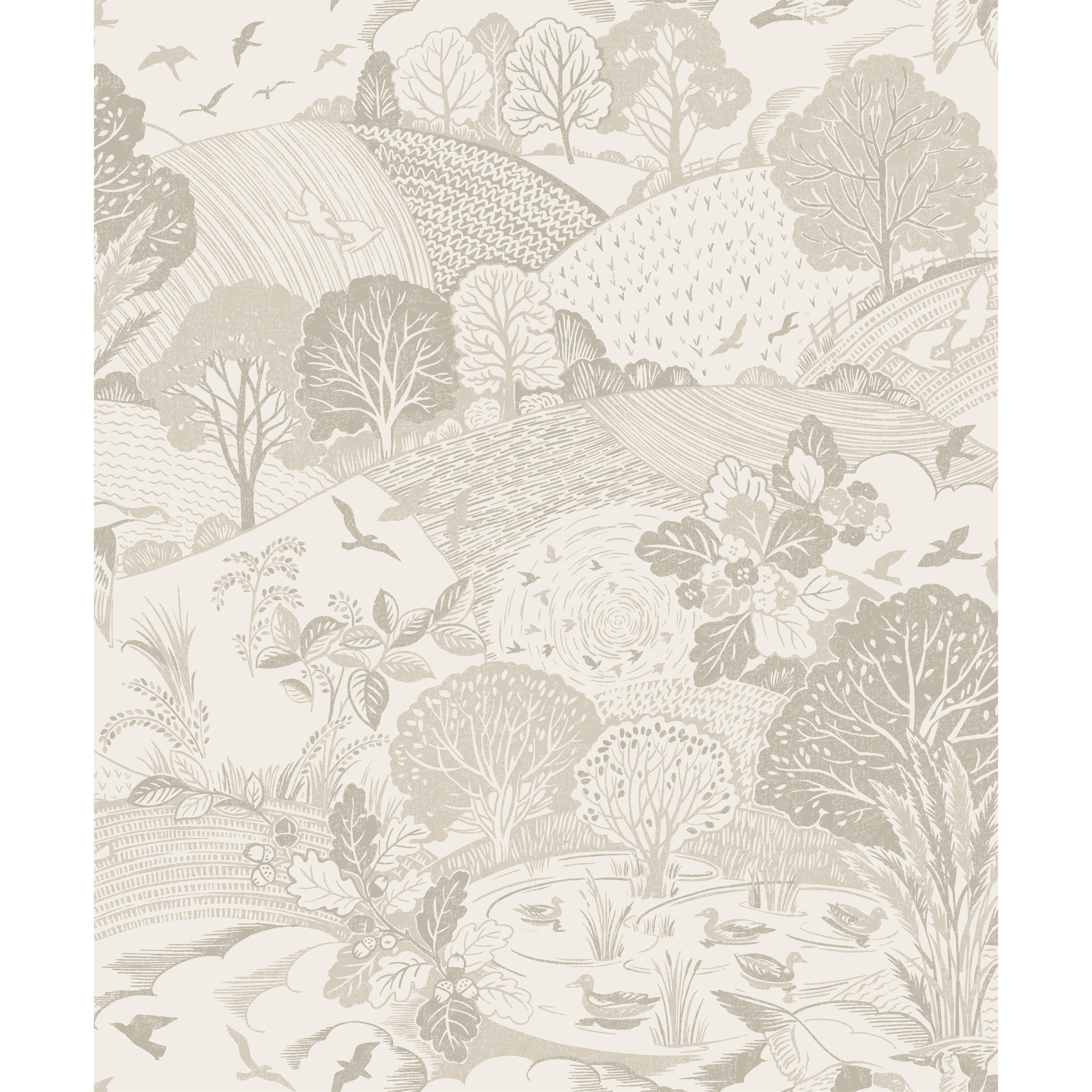 Arthouse Country Landscape Neutral Wallpaper